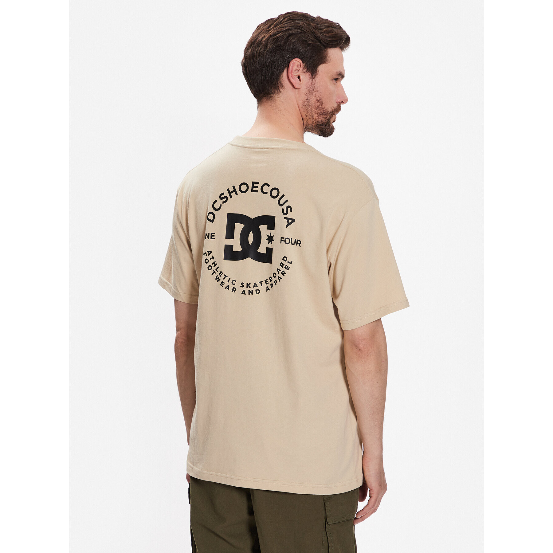 DC T-Shirt Star Pilot ADYZT04991 Béžová Relaxed Fit - Pepit.cz