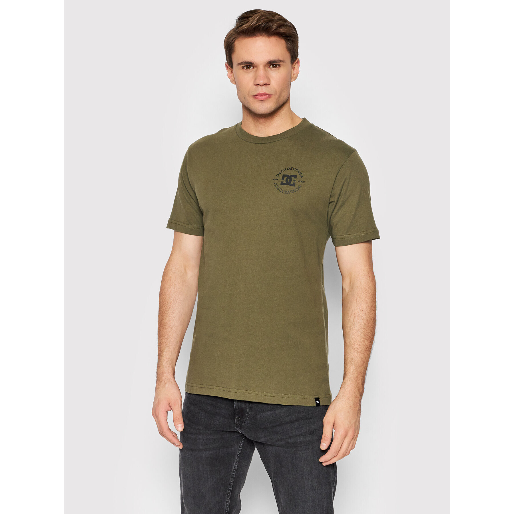 DC T-Shirt Star Pilot ADYZT04991 Zelená Regular Fit - Pepit.cz