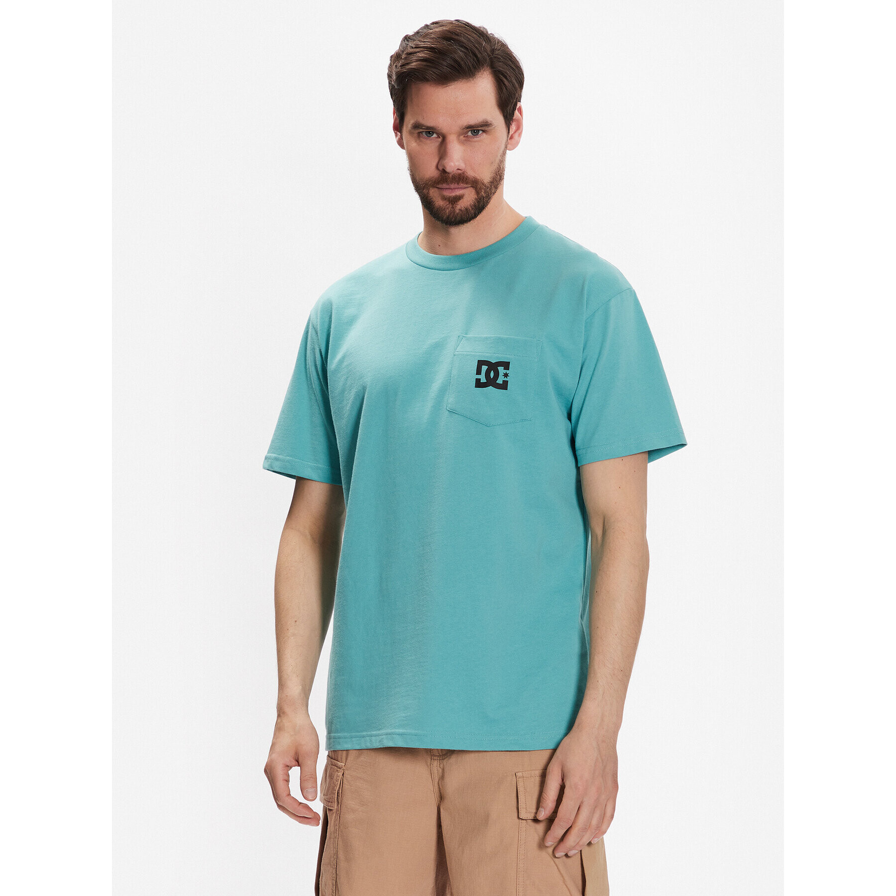 DC T-Shirt Star Pocket ADYZT05043 Modrá Relaxed Fit - Pepit.cz