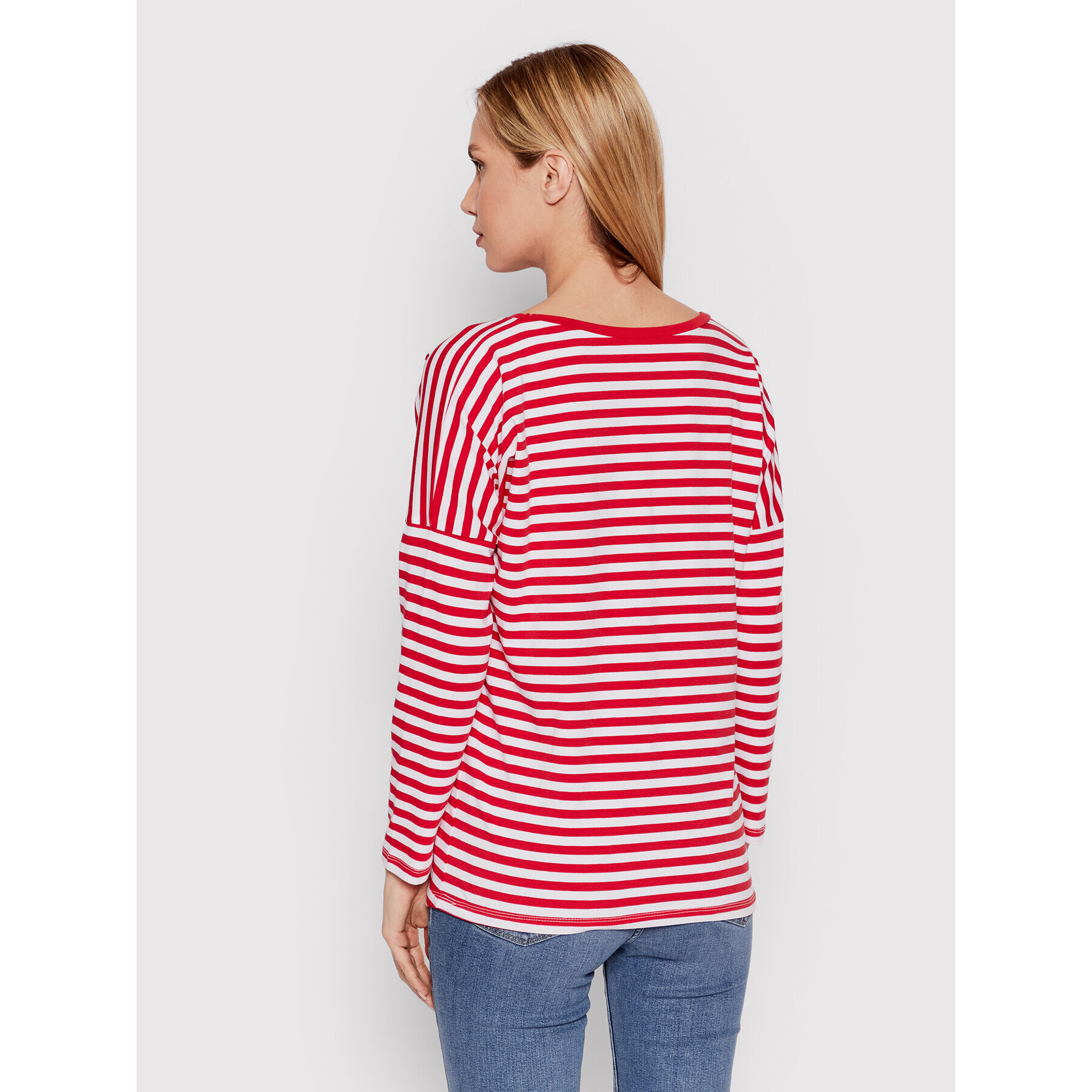 DeeZee Halenka Submarine Stripes DK-003 Červená Regular Fit - Pepit.cz