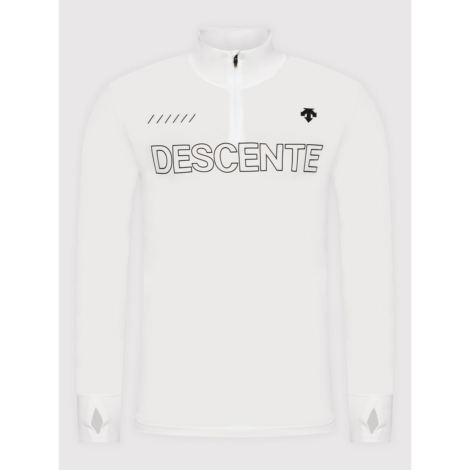 Descente Funkční tričko Zip DWMSGB28 Bílá Slim Fit - Pepit.cz