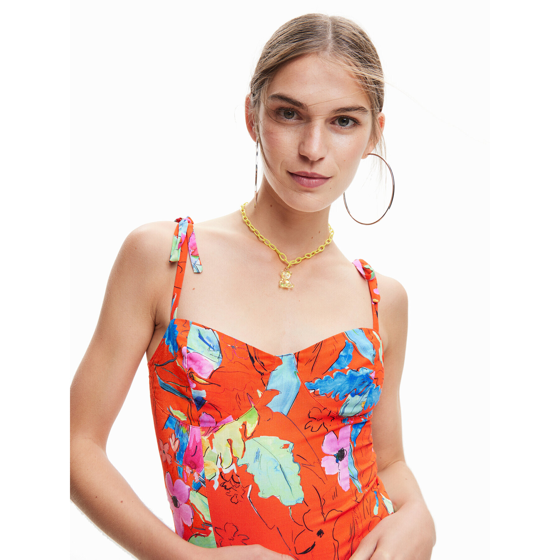 Desigual Body 23SWQW06 Oranžová Slim Fit - Pepit.cz