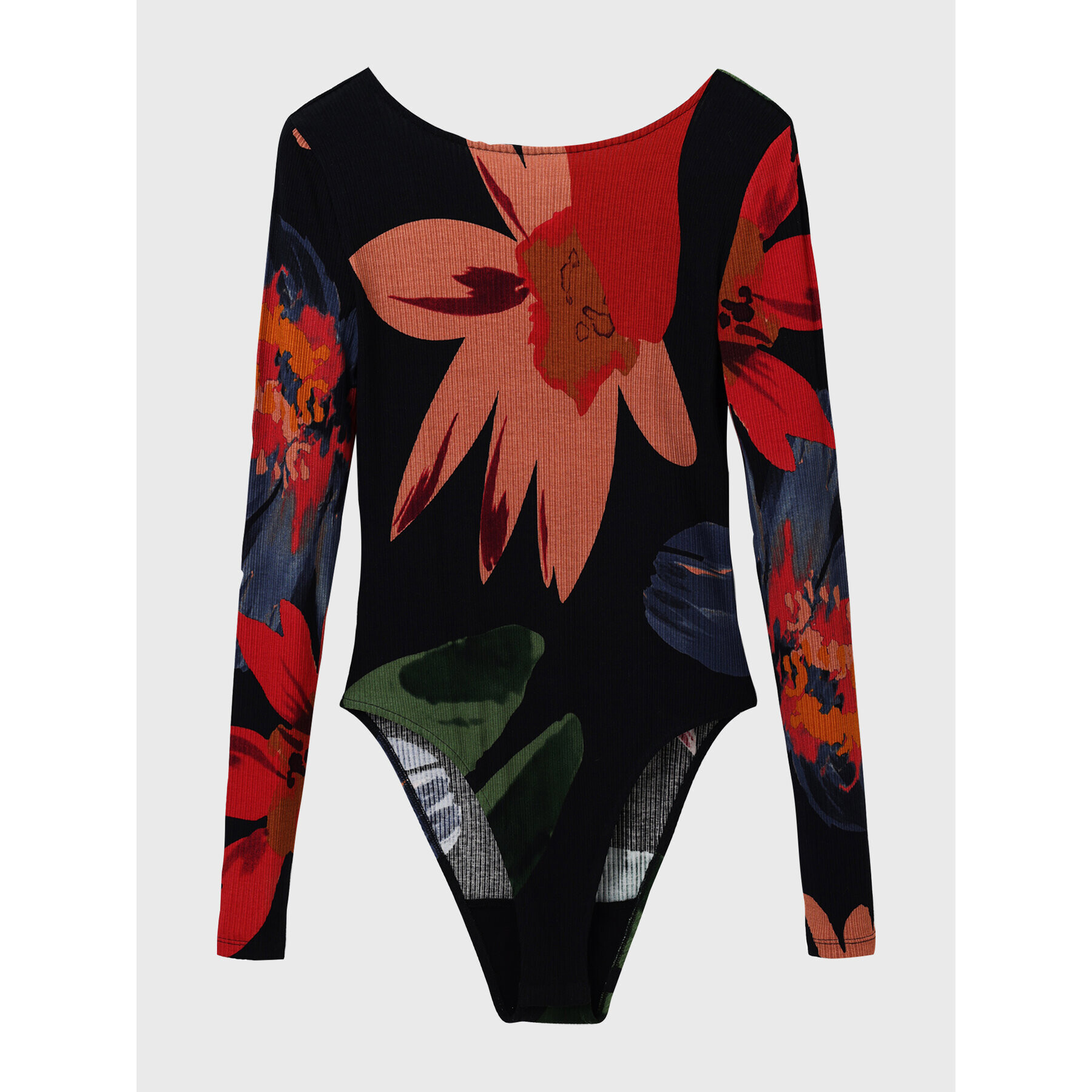 Desigual Body Grandflower 22WWQK04 Černá Slim Fit - Pepit.cz