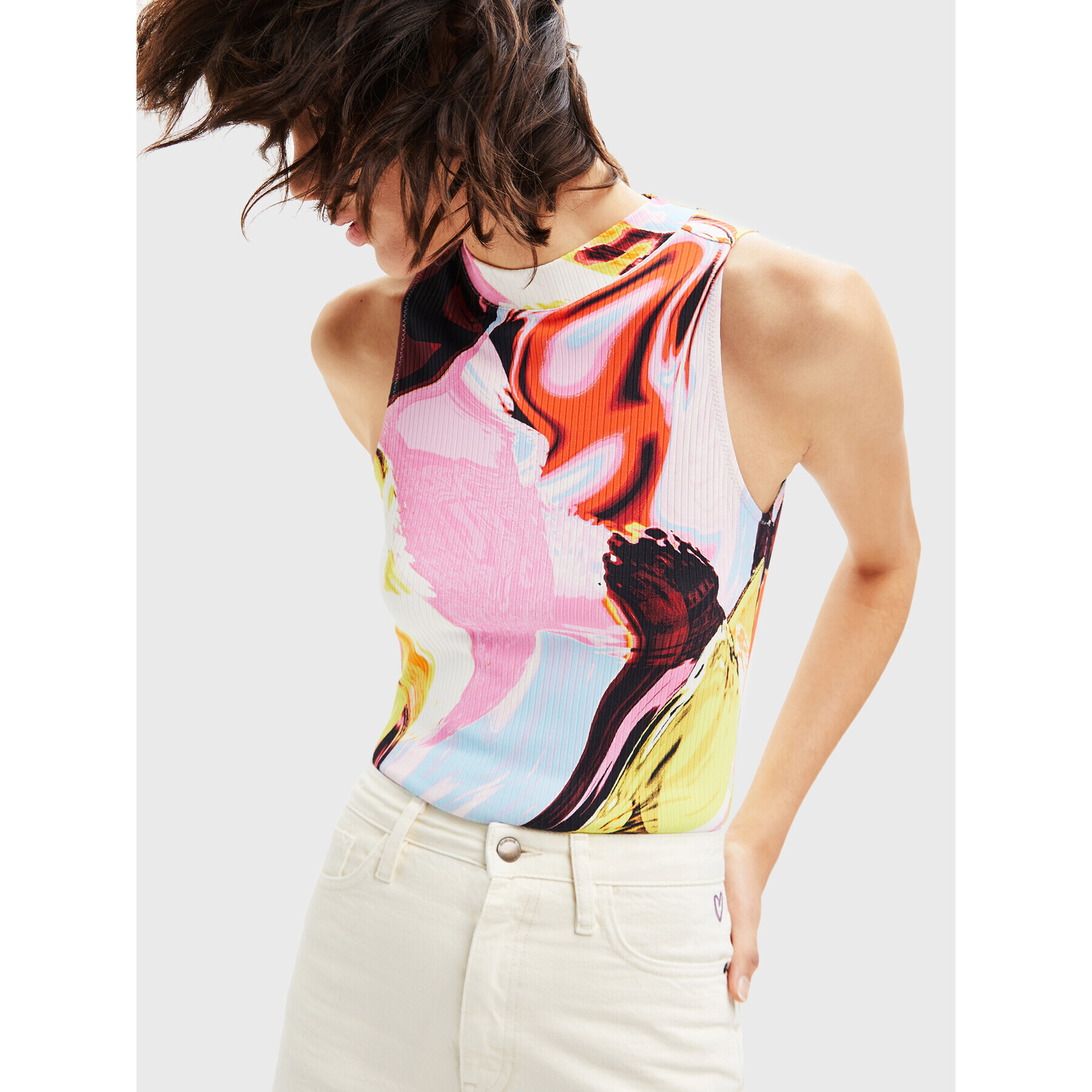 Desigual Body Landa 22WWQK23 Barevná Slim Fit - Pepit.cz