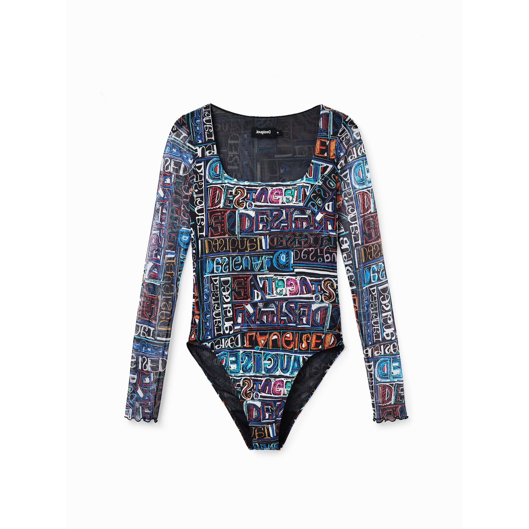 Desigual Body Lettering 23SWQK05 Černá Slim Fit - Pepit.cz