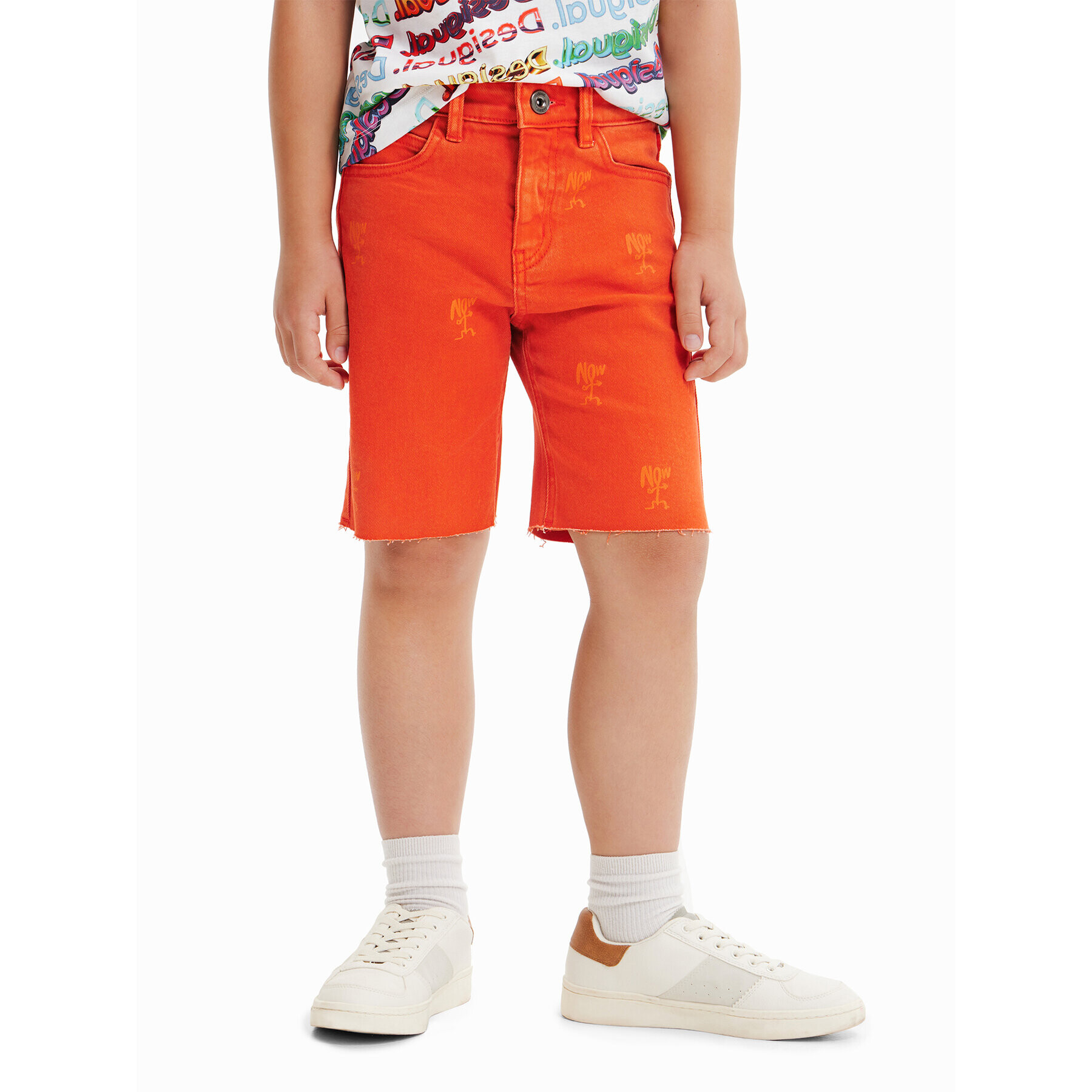 Desigual Džínové šortky 23SBDD01 Hnědá Regular Fit - Pepit.cz