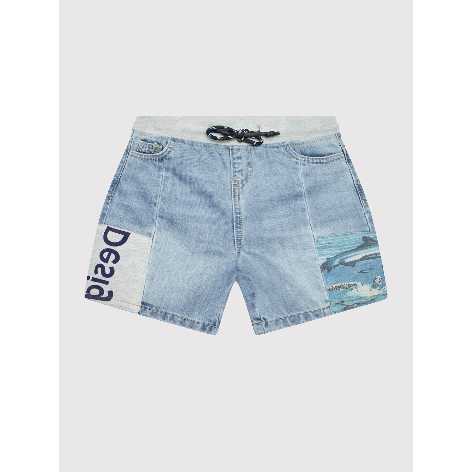 Desigual Džínové šortky Abeto 22SBDD04 Modrá Regular Fit - Pepit.cz