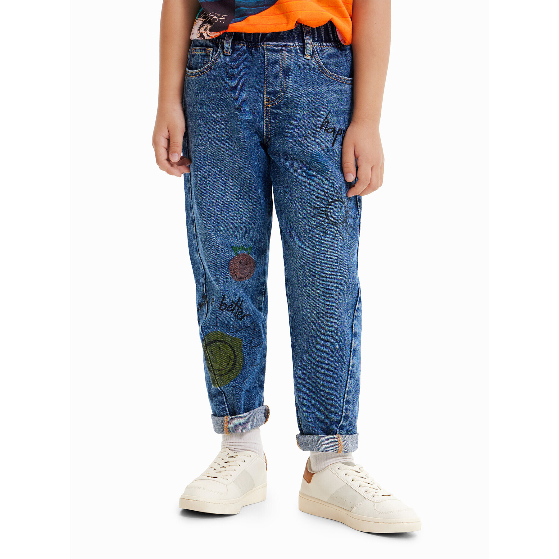 Desigual Jeansy 23SBDD02 Modrá Regular Fit - Pepit.cz