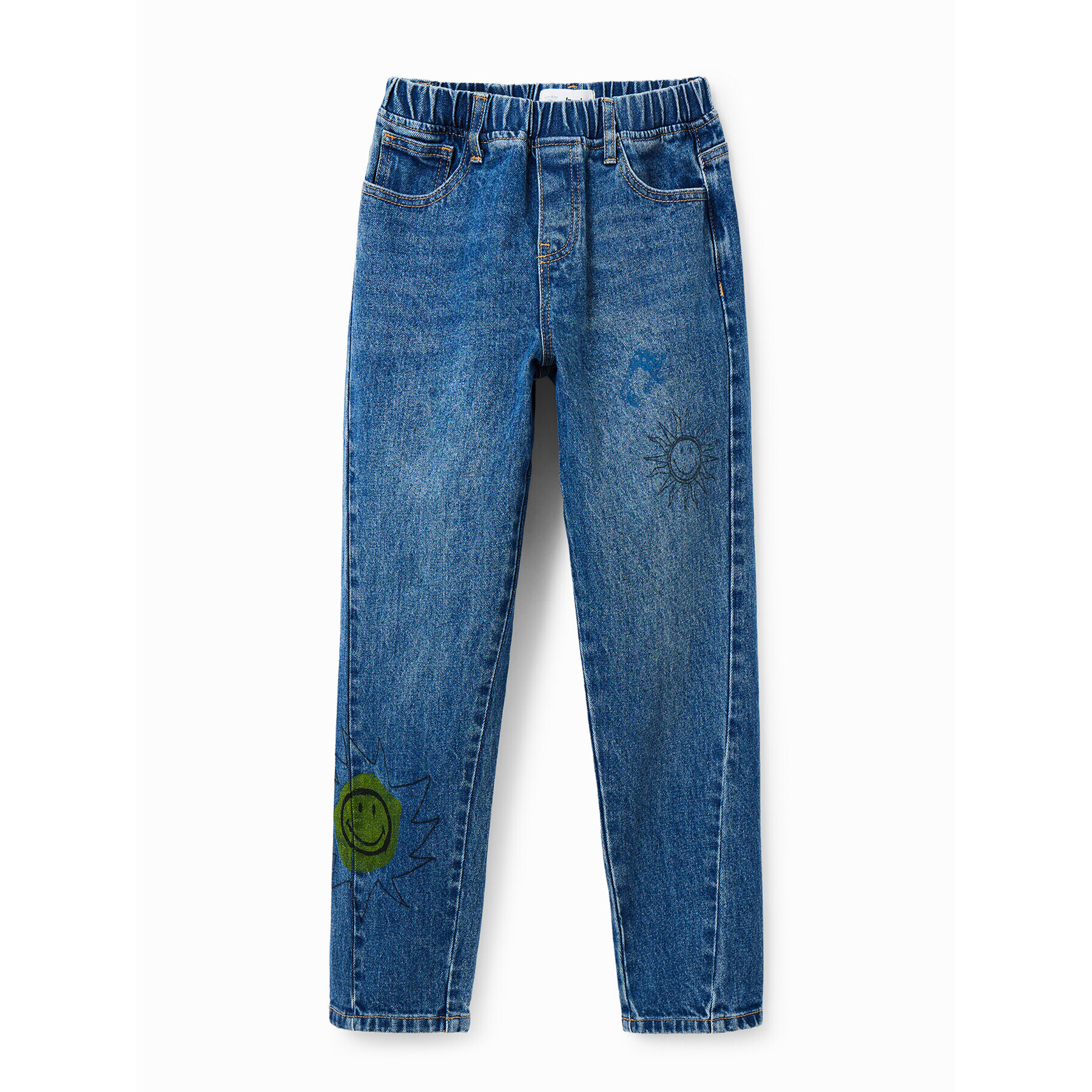 Desigual Jeansy 23SBDD02 Modrá Regular Fit - Pepit.cz