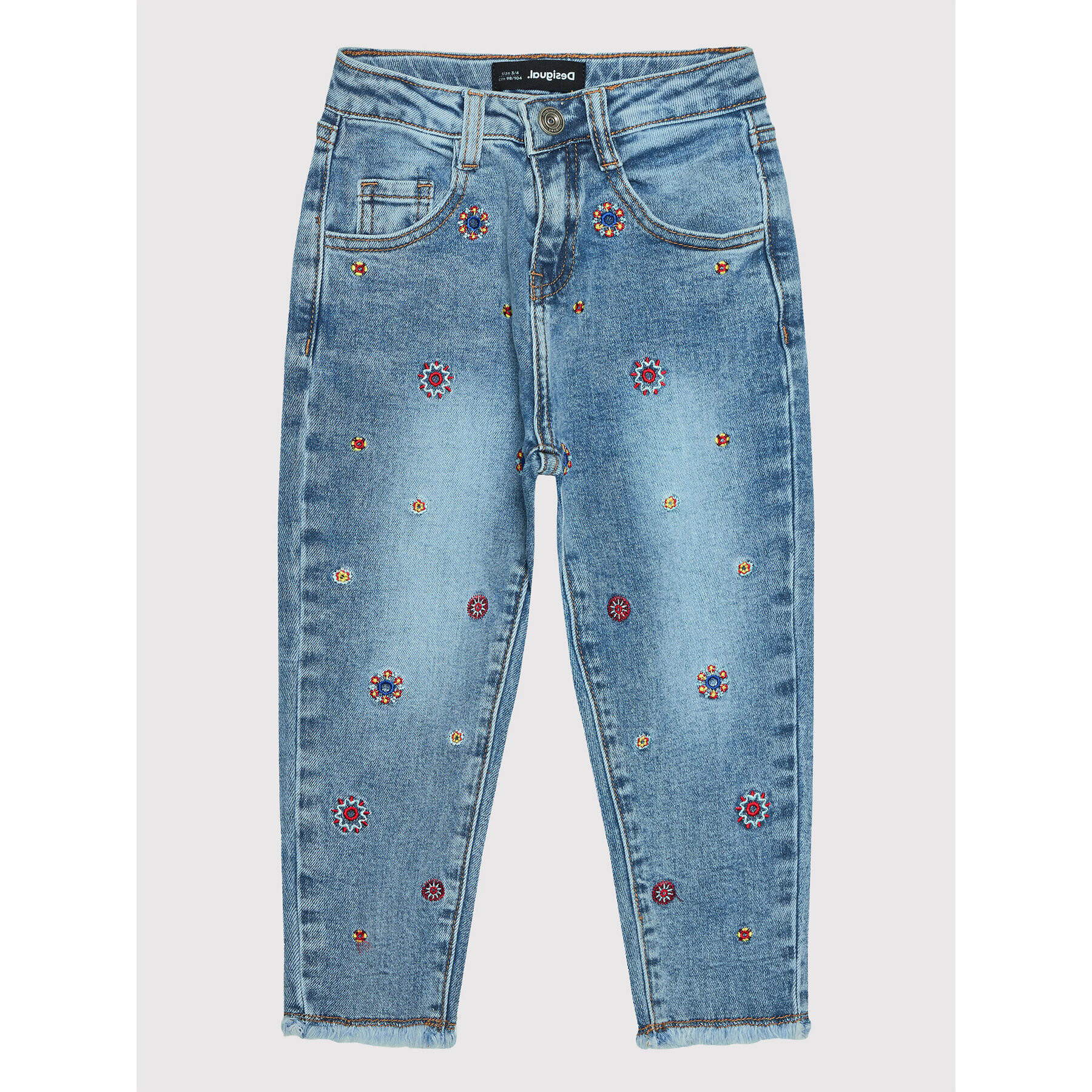 Desigual Jeansy Amapola 21WGDD01 Modrá Regular Fit - Pepit.cz