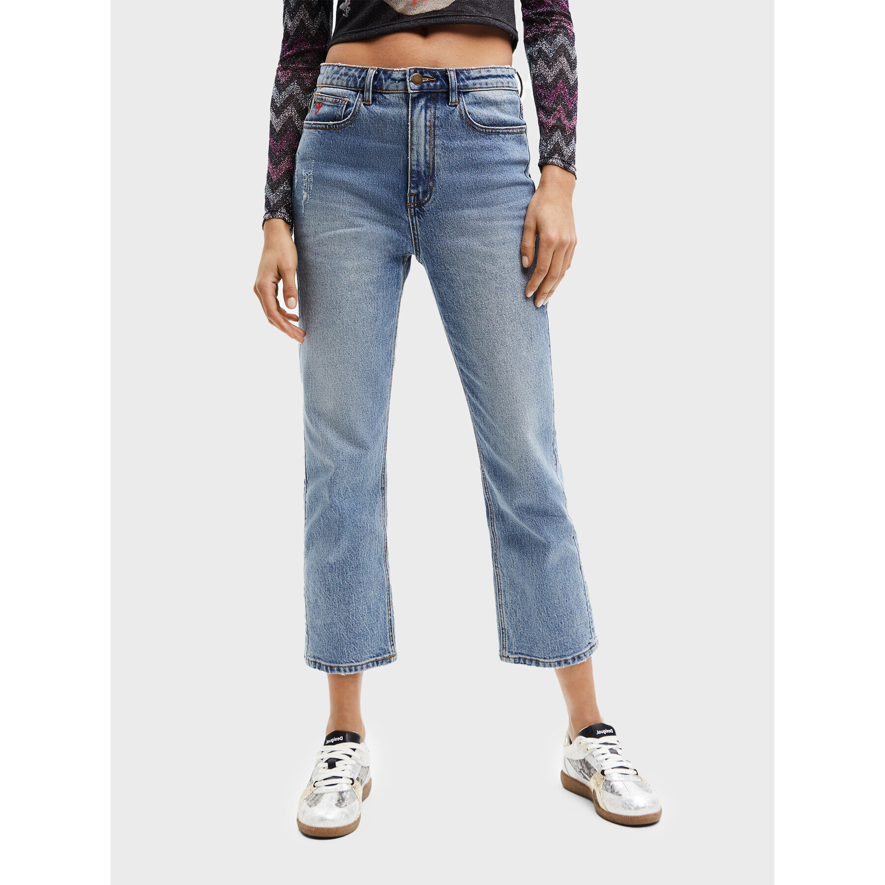 Desigual Jeansy Kerell 22WWDD26 Modrá Regular Fit - Pepit.cz