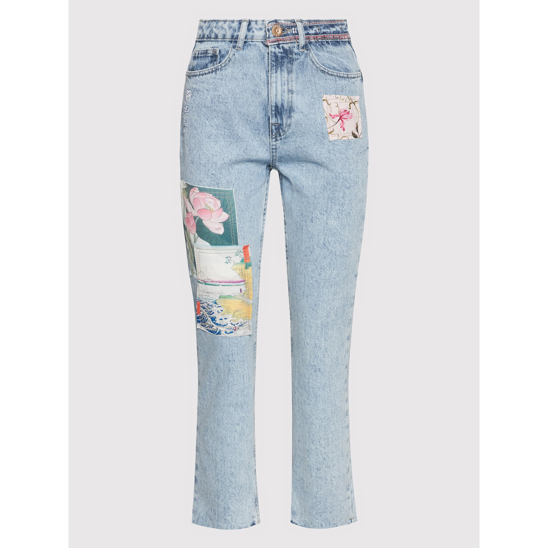 Desigual Jeansy Los Angeles 22SWDD05 Modrá Regular Fit - Pepit.cz