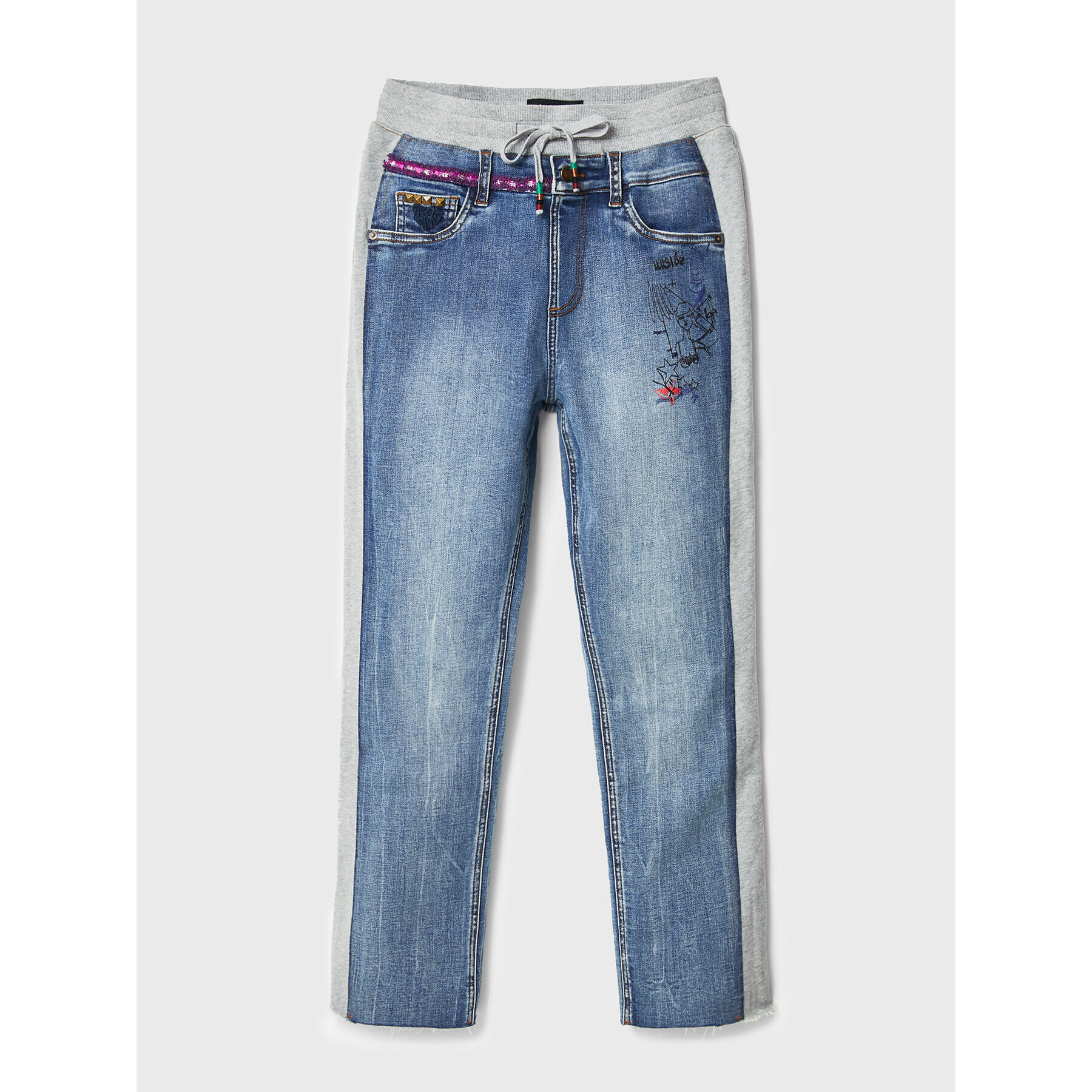 Desigual Jeansy Ursula 22WWDD63 Modrá Regular Fit - Pepit.cz