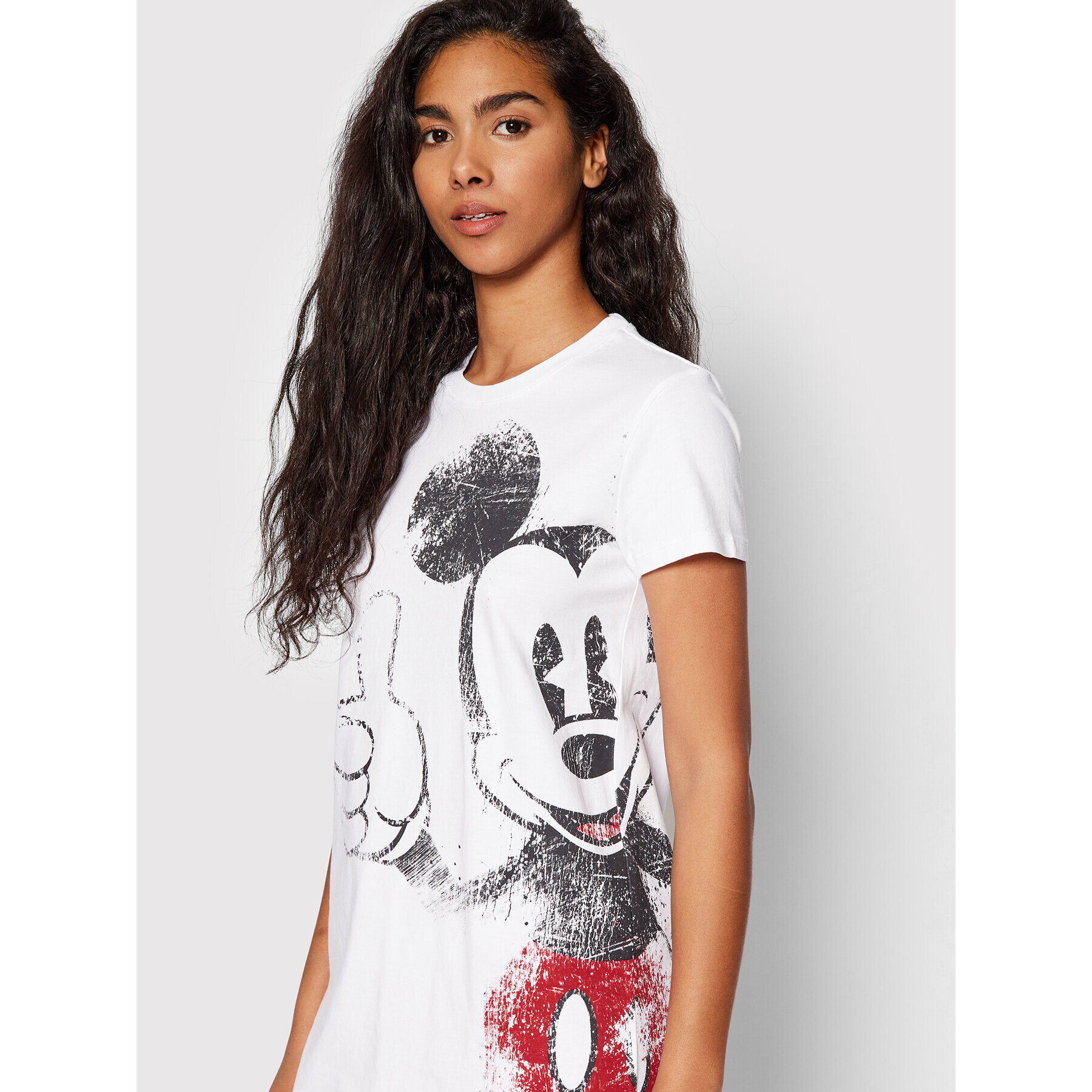 Desigual Každodenní šaty DISNEY My Mickey 22SWVK41 Bílá Regular Fit - Pepit.cz