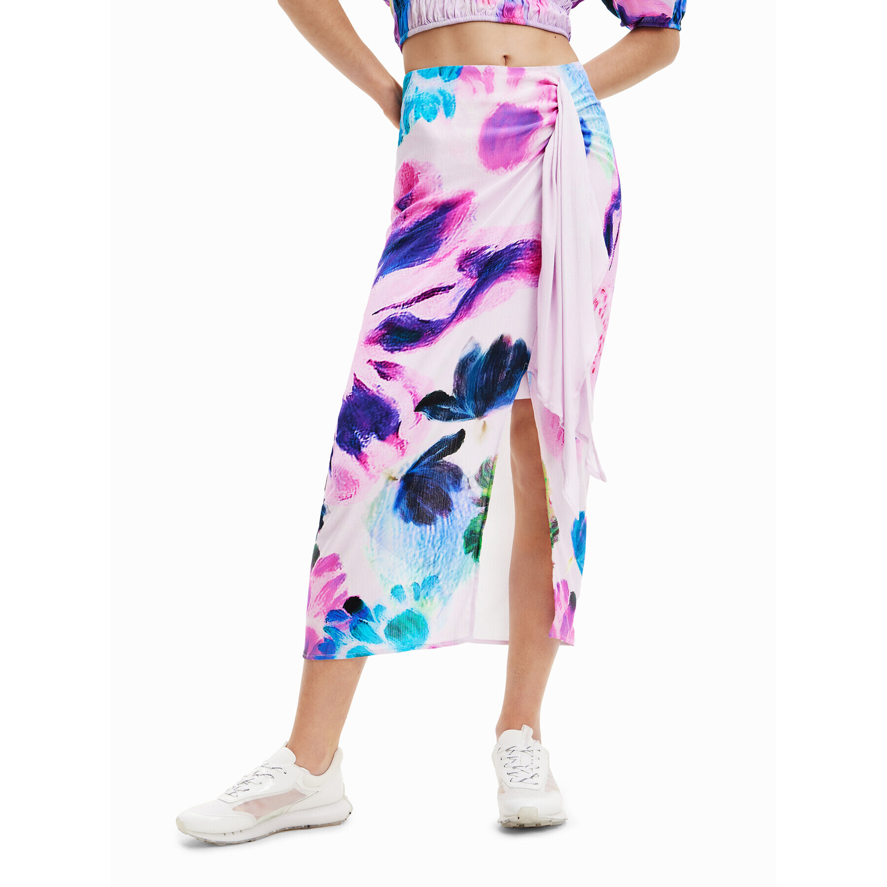 Desigual Midi sukně June-Lacroix 23SWFW25 Barevná Regular Fit - Pepit.cz