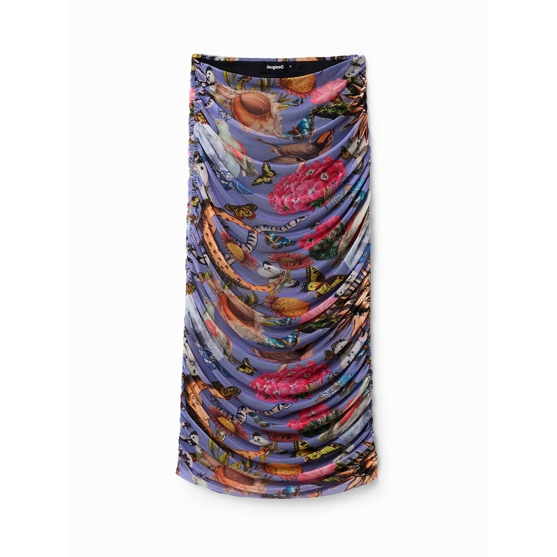 Desigual Midi sukně Vila 23SWFK11 Fialová Slim Fit - Pepit.cz