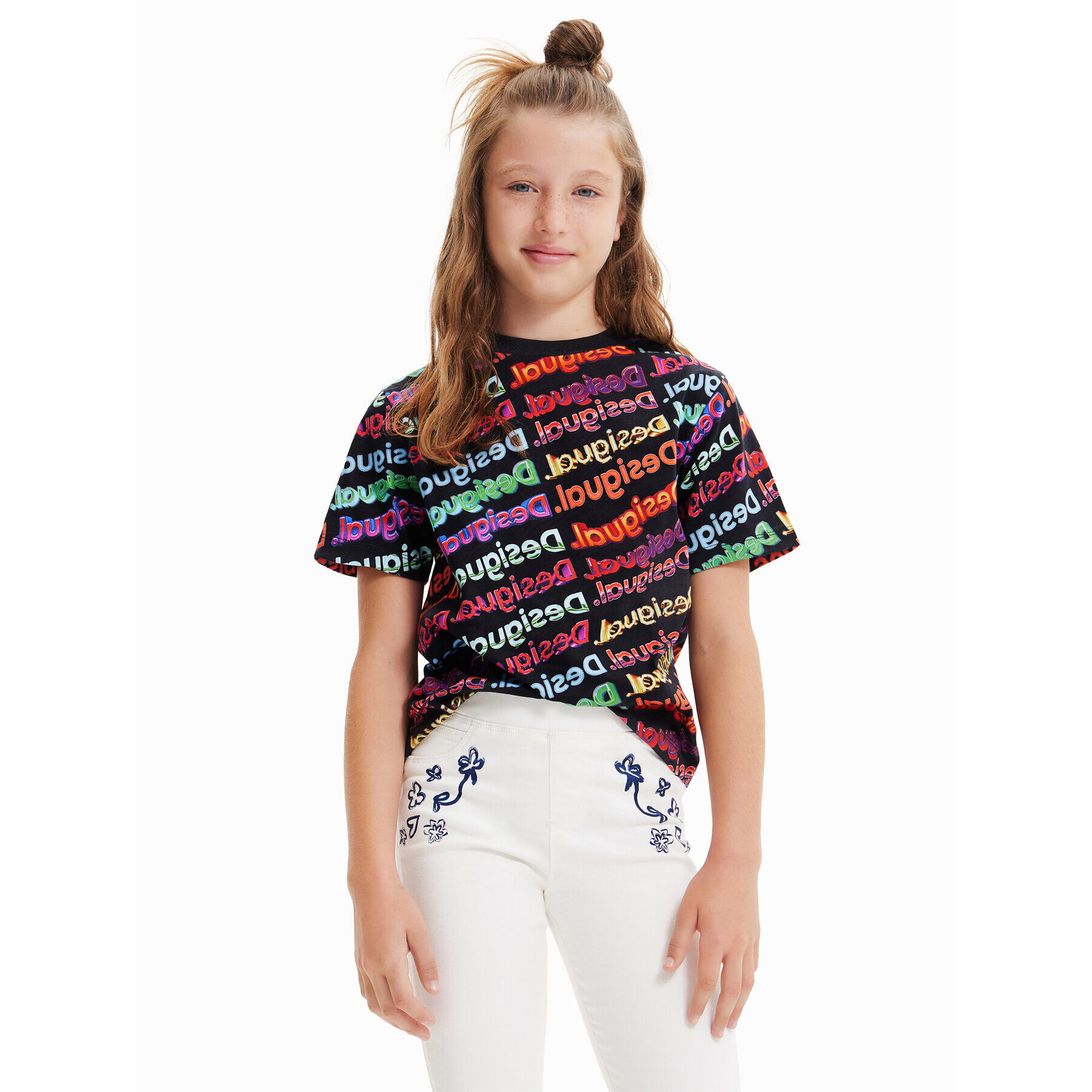 Desigual T-Shirt 23SBTK06 Barevná Regular Fit - Pepit.cz