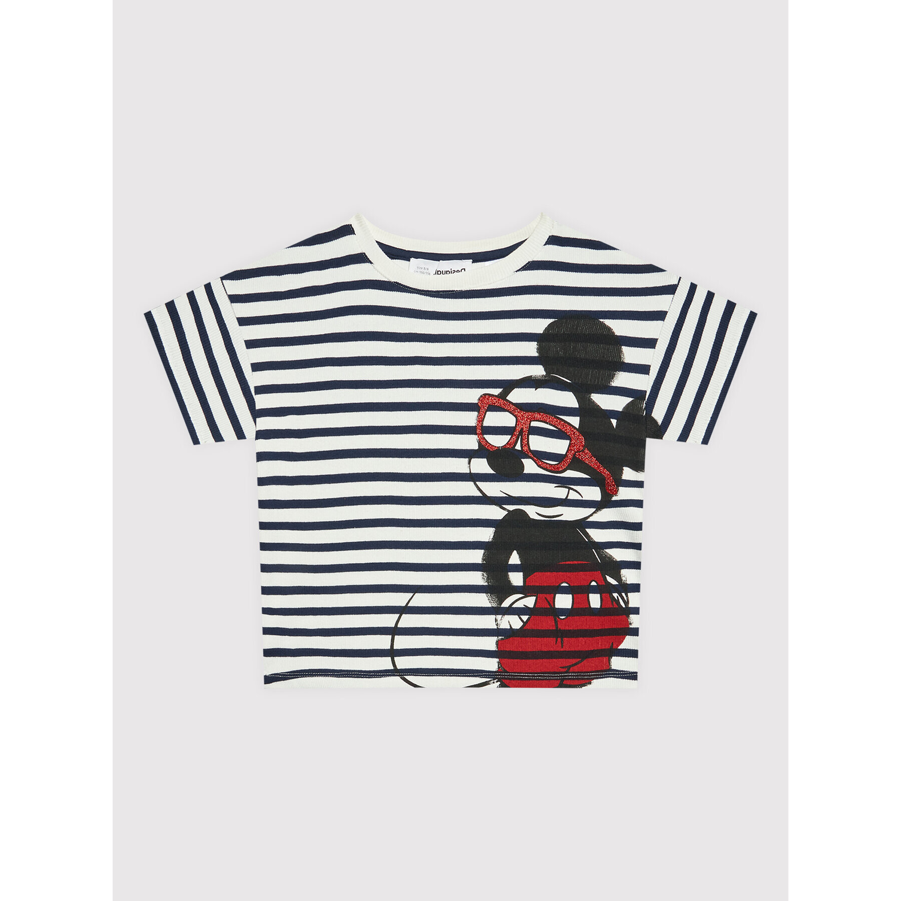 Desigual T-Shirt DISNEY Mickey 22SGTK29 Bílá Regular Fit - Pepit.cz