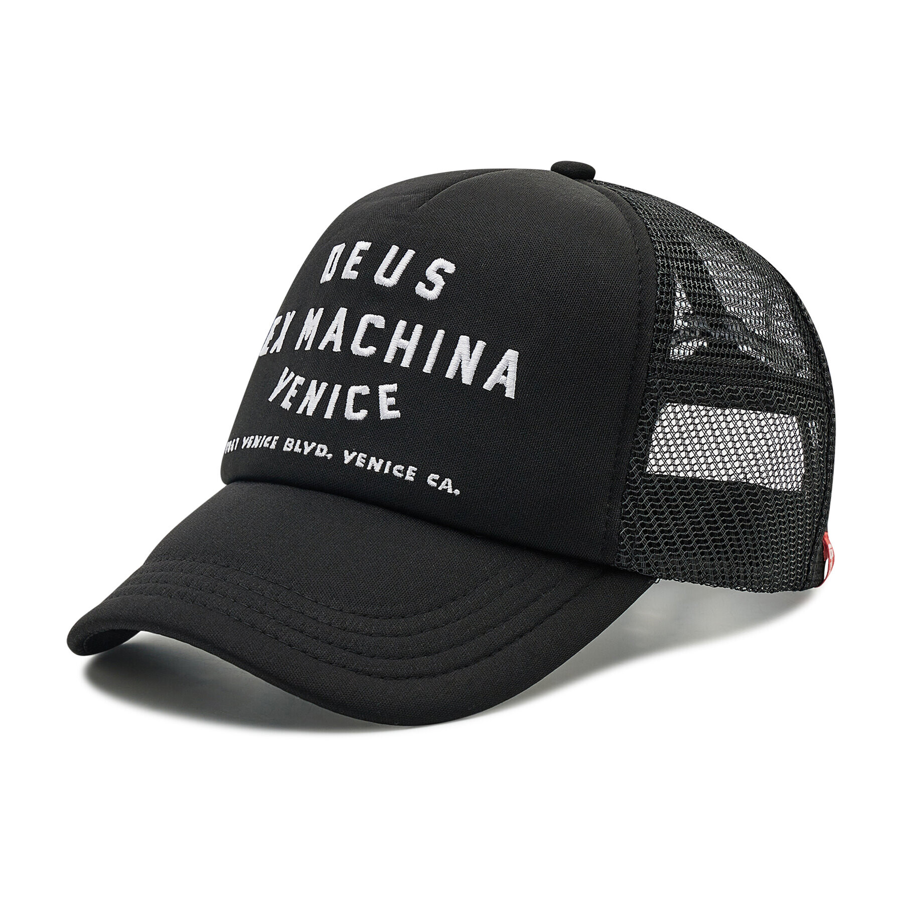 Deus Ex Machina Kšiltovka Venice Address Trucker DMA47620 Černá - Pepit.cz