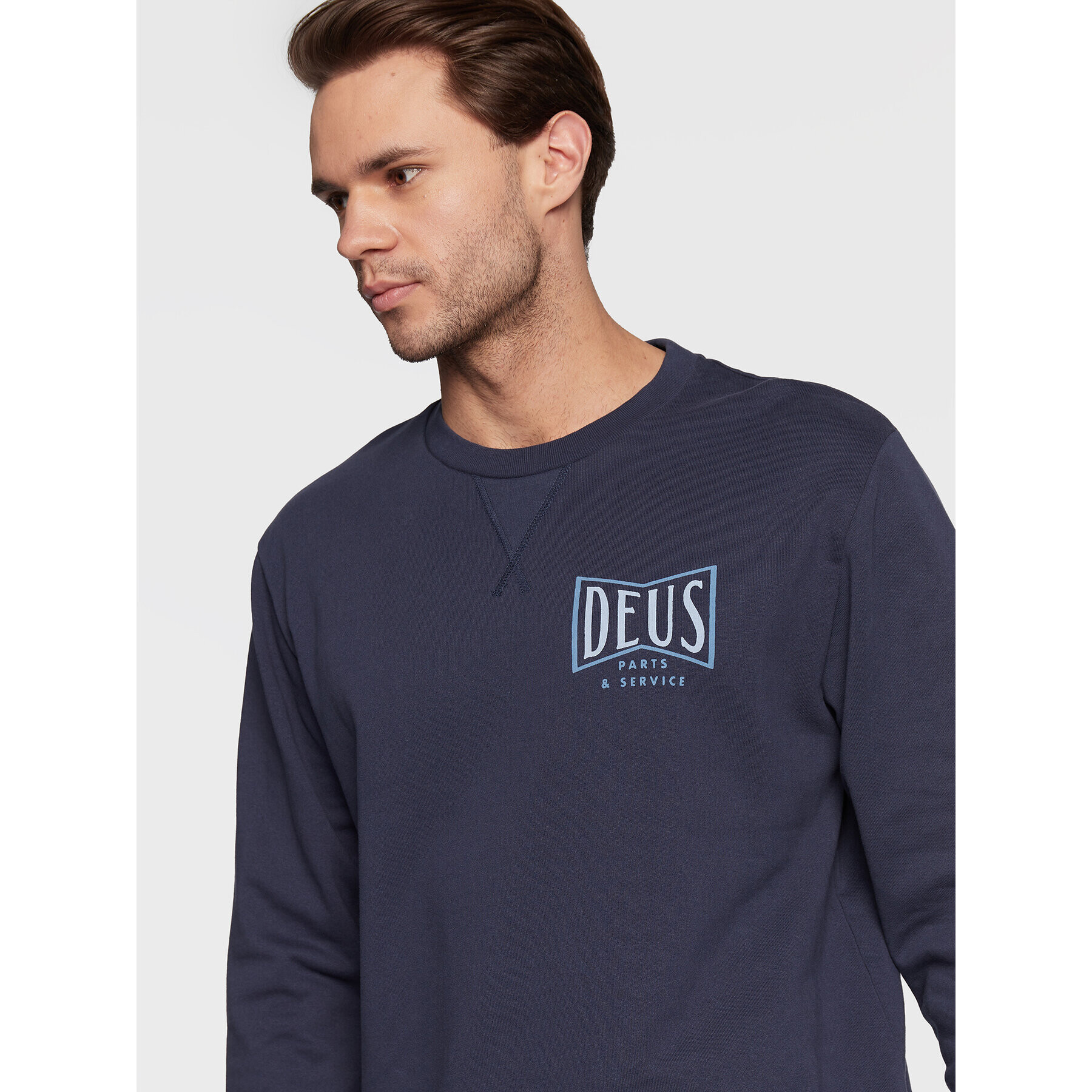 Deus Ex Machina Mikina Avenue DMF228377 Tmavomodrá Regular Fit - Pepit.cz