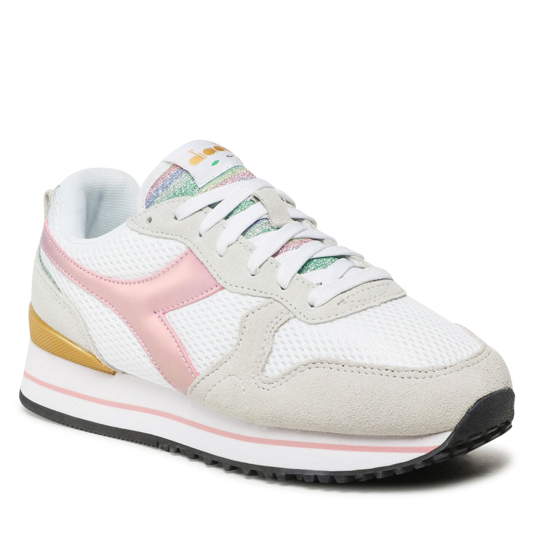 Diadora Sneakersy Olympia Platform Glitter Rainbow Wn 101.178330 01 C3113 Bílá - Pepit.cz