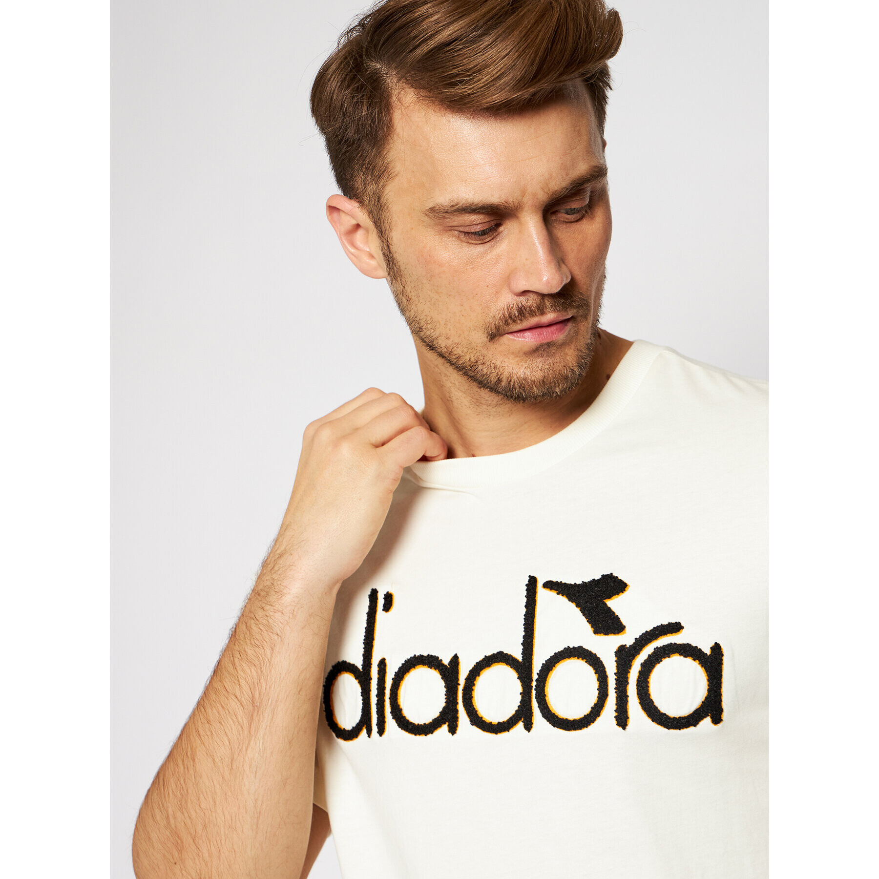 Diadora T-Shirt 5Palle Wnt 502.176619 Béžová Regular Fit - Pepit.cz