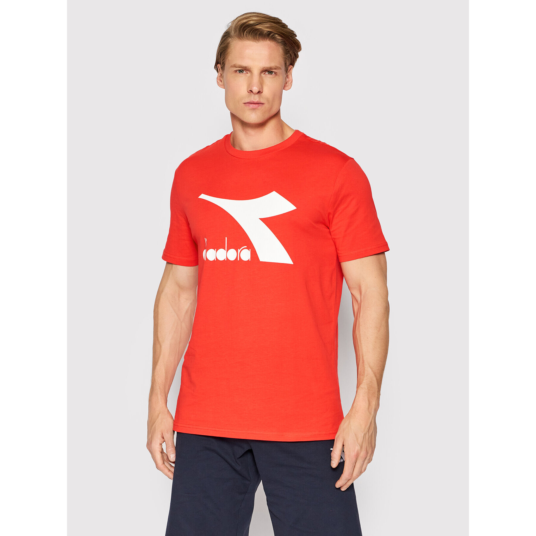 Diadora T-Shirt Chromia 102.178747 Červená Regular Fit - Pepit.cz