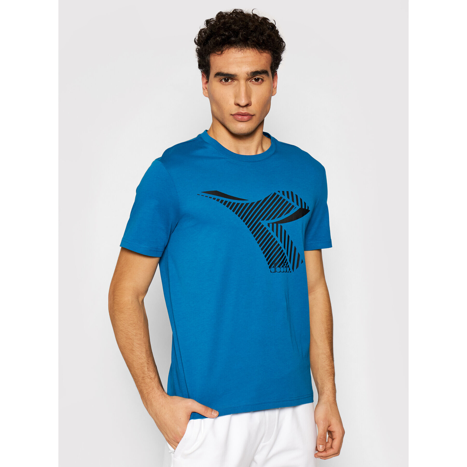 Diadora T-Shirt Fregio Club 102.177082 Modrá Regular Fit - Pepit.cz