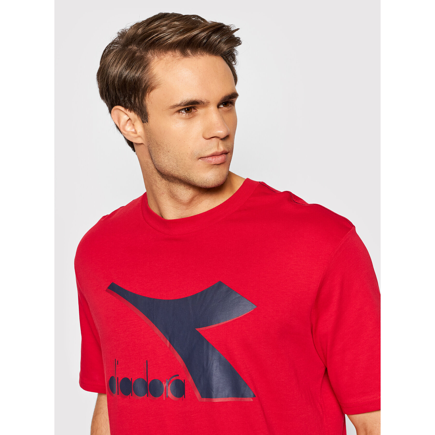 Diadora T-Shirt Shield 102.177748 Červená Regular Fit - Pepit.cz