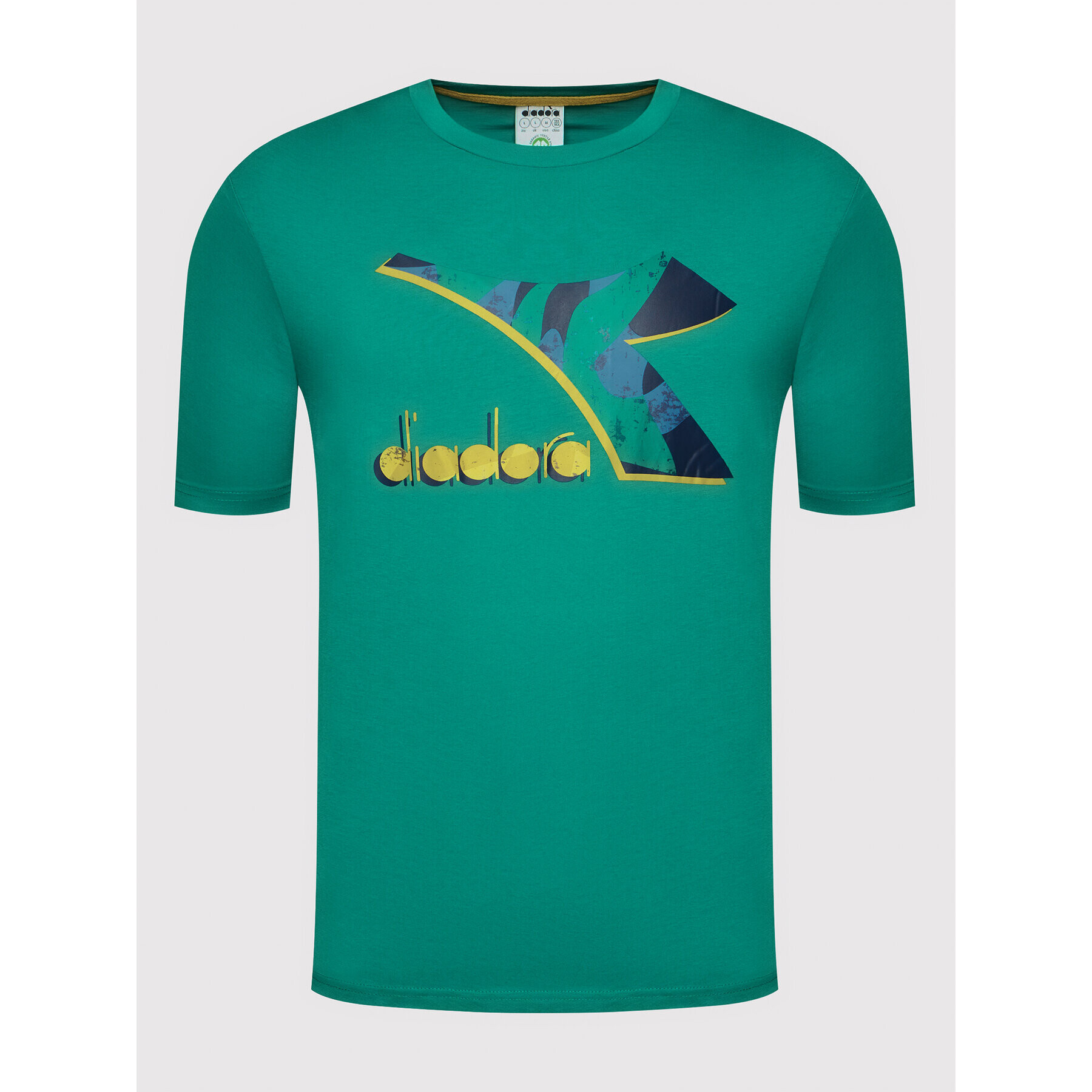 Diadora T-Shirt Shield 102.177748 Zelená Regular Fit - Pepit.cz