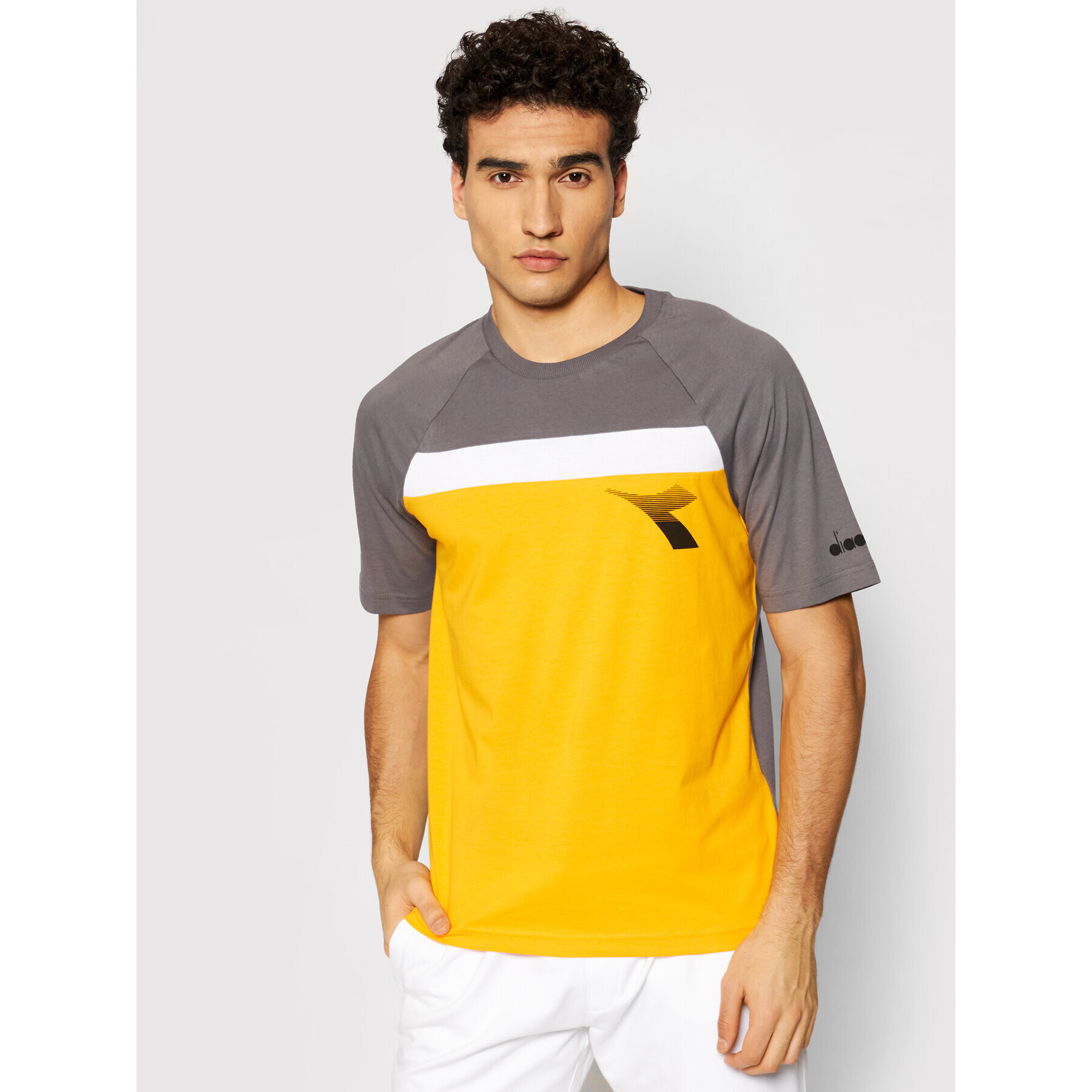 Diadora T-Shirt Ss Club 102.177063 Šedá Regular Fit - Pepit.cz