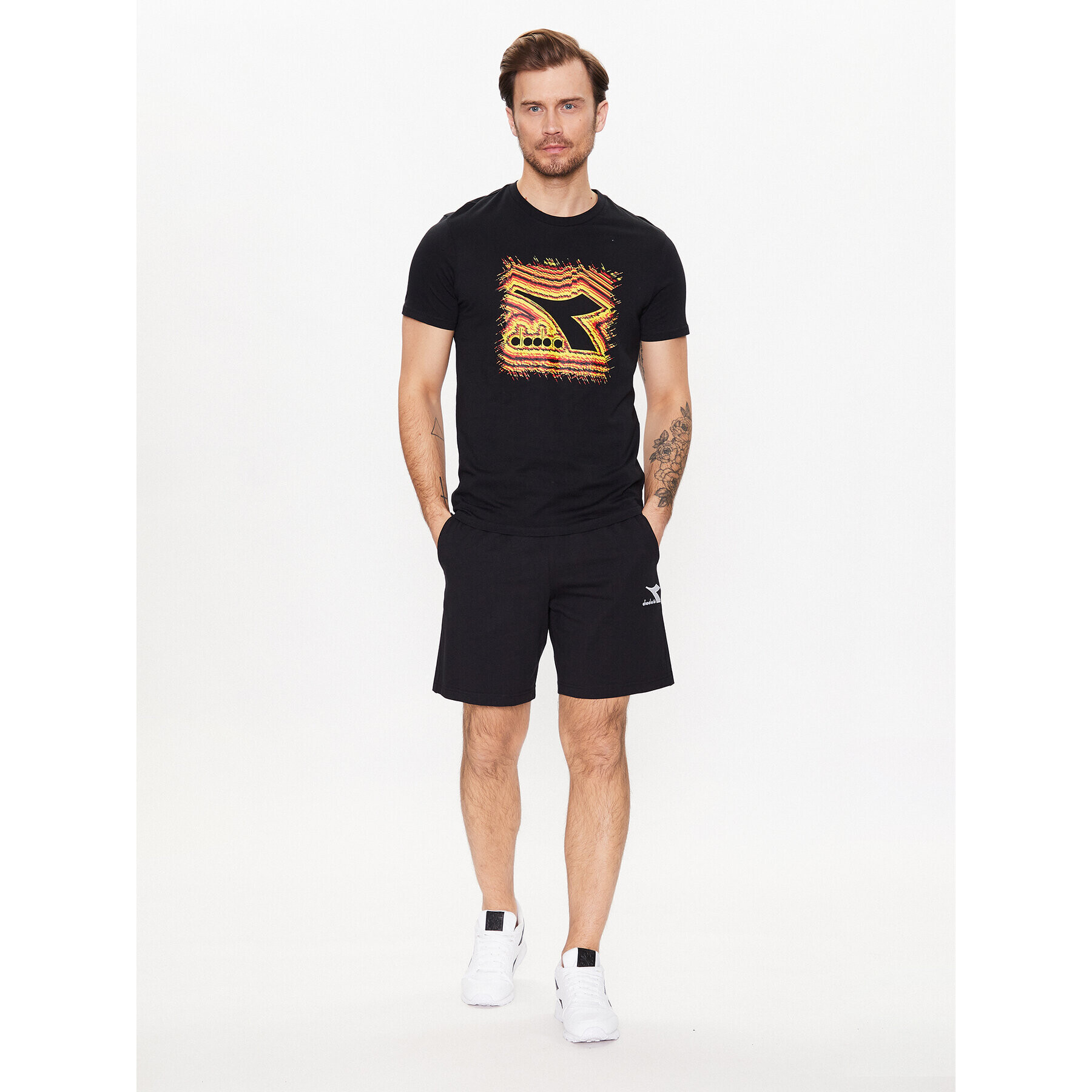 Diadora T-Shirt Ss Frieze 102.179313 Černá Regular Fit - Pepit.cz