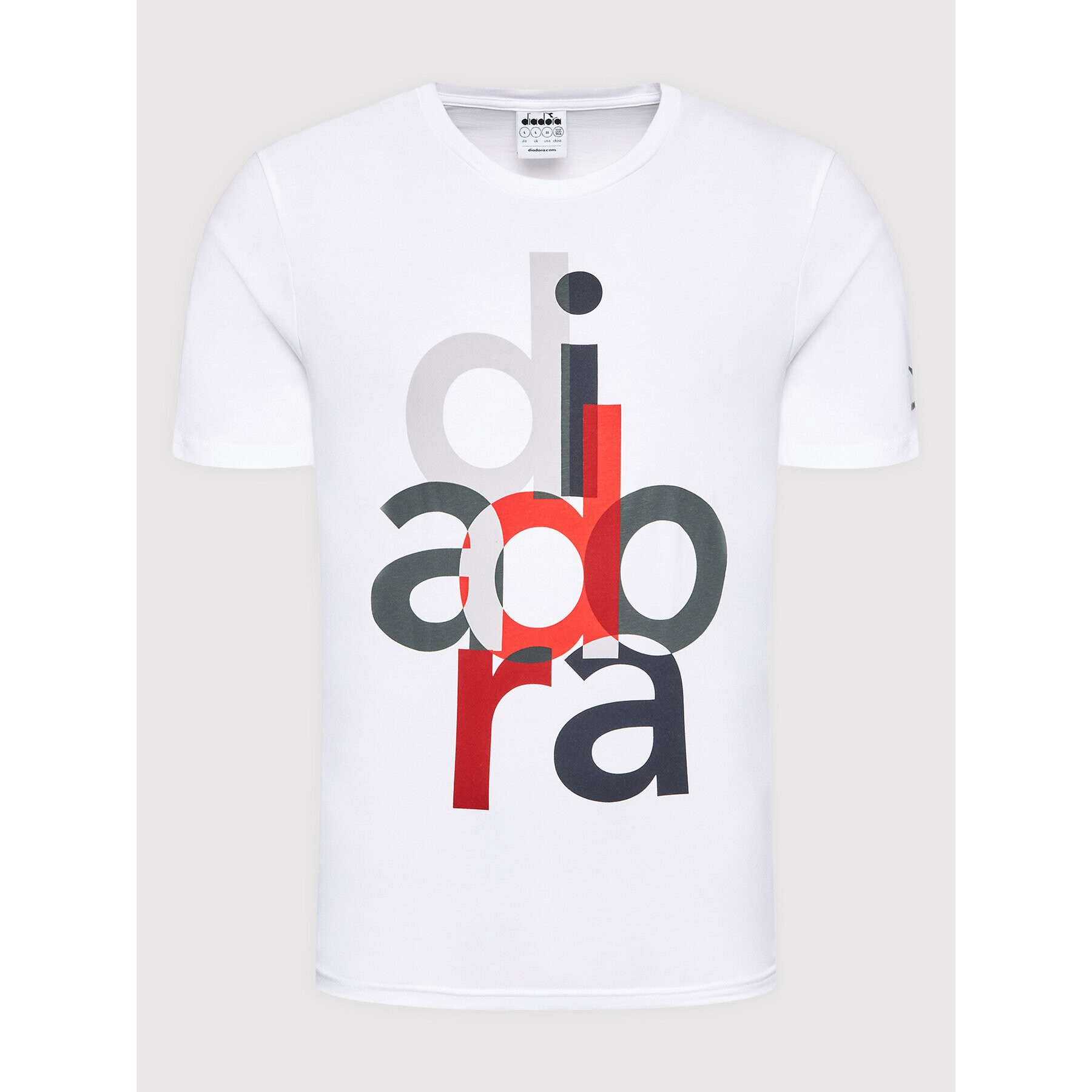 Diadora T-Shirt Ss Logo 102.178171 Bílá Regular Fit - Pepit.cz