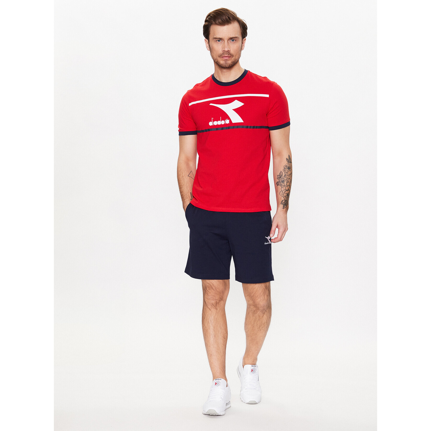 Diadora T-Shirt Ss Slam 102.179298 Červená Regular Fit - Pepit.cz