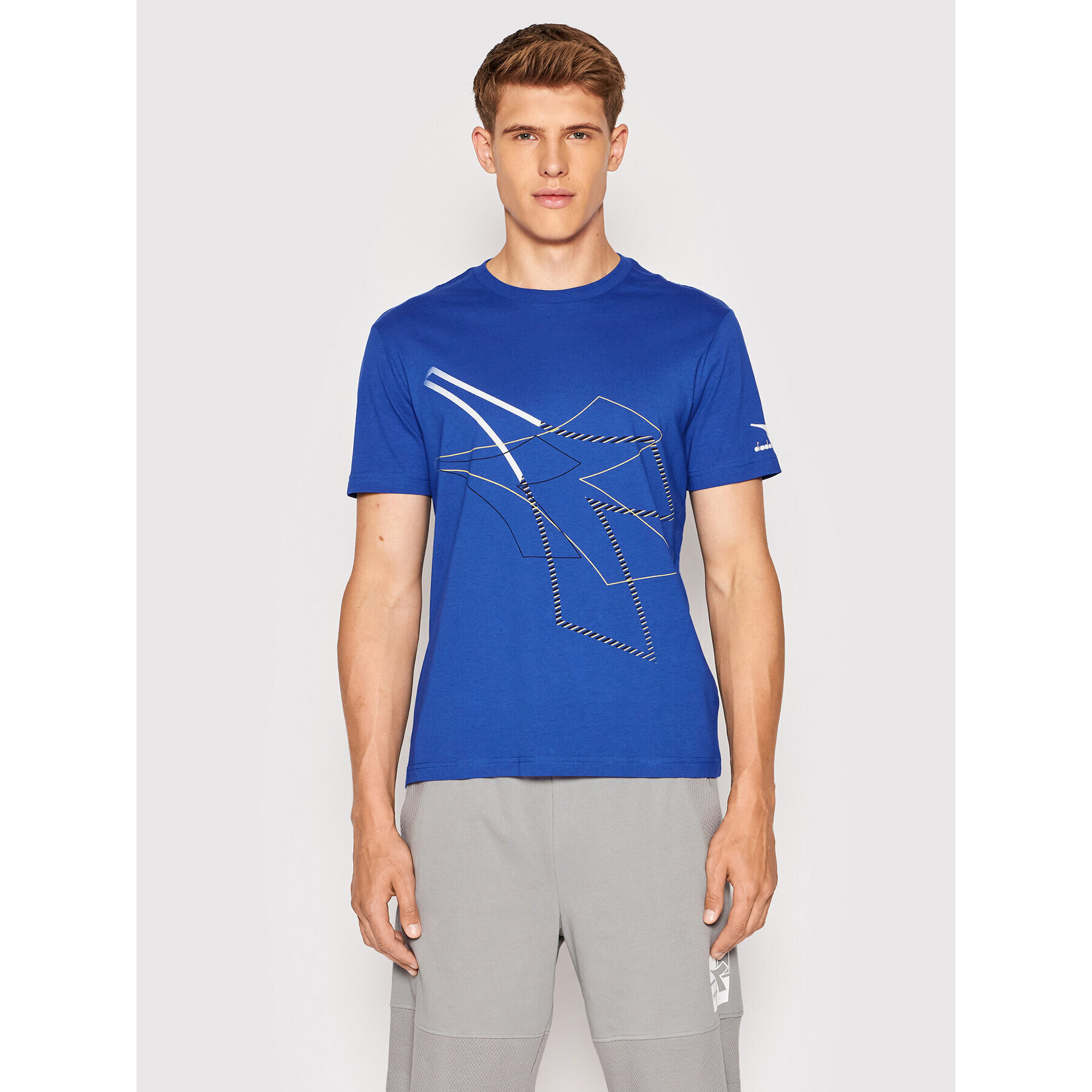 Diadora T-Shirt Twist 102.178167 Modrá Regular Fit - Pepit.cz