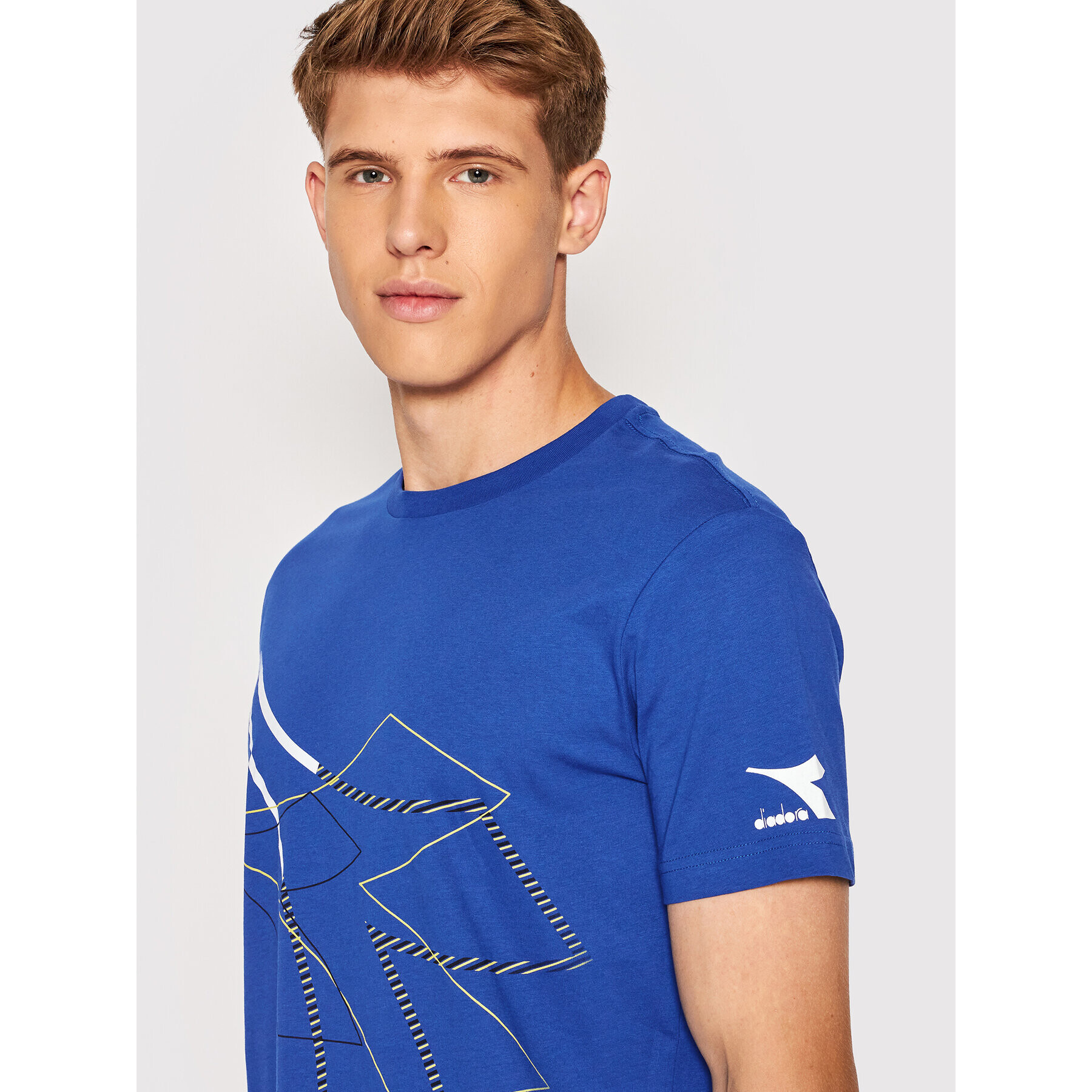 Diadora T-Shirt Twist 102.178167 Modrá Regular Fit - Pepit.cz