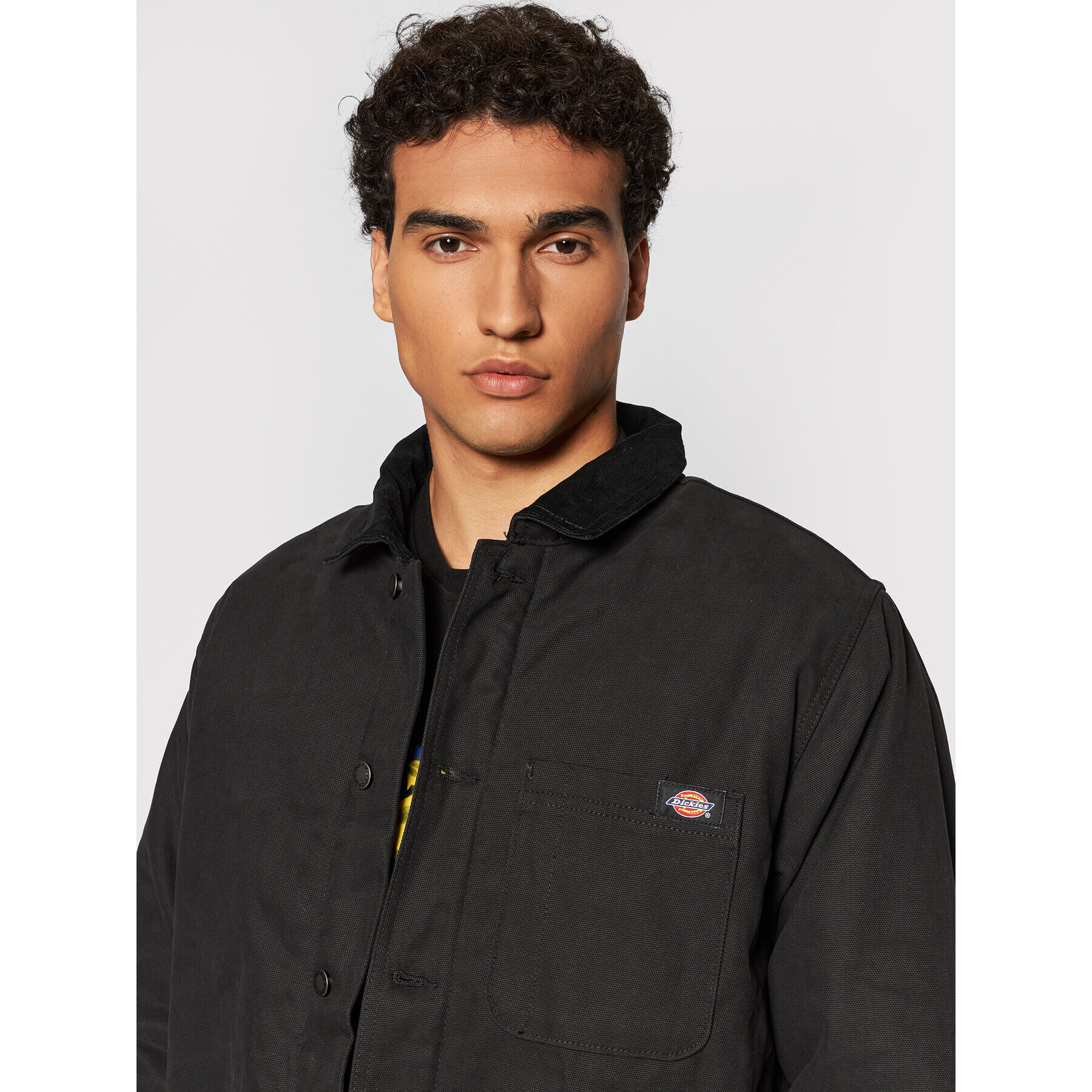 Dickies Bunda pro přechodné období Canvas Chore DK0A4XGABLK Černá Regular Fit - Pepit.cz