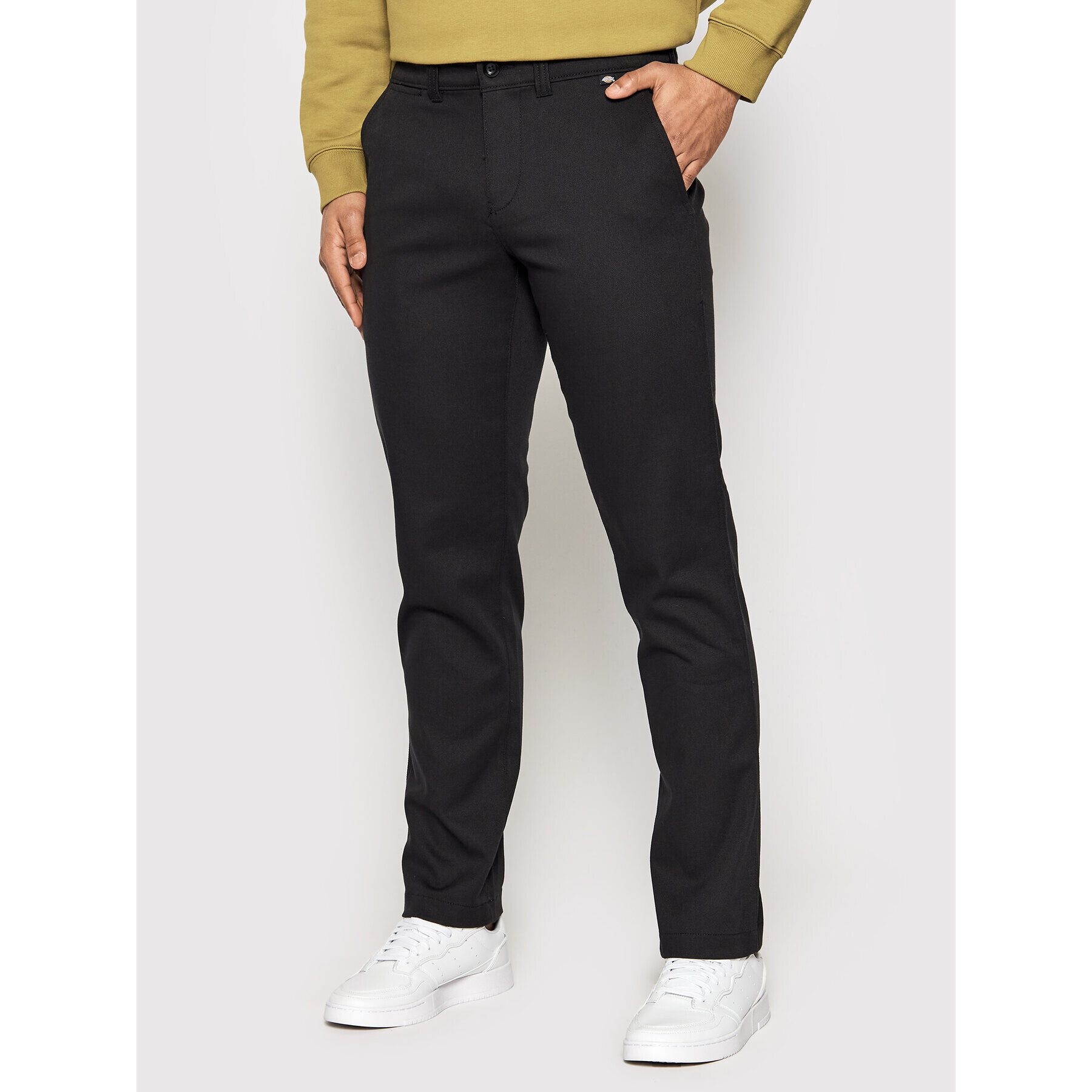 Dickies Chino kalhoty Sherburn DK0A4X9QBLK Černá Slim Fit - Pepit.cz