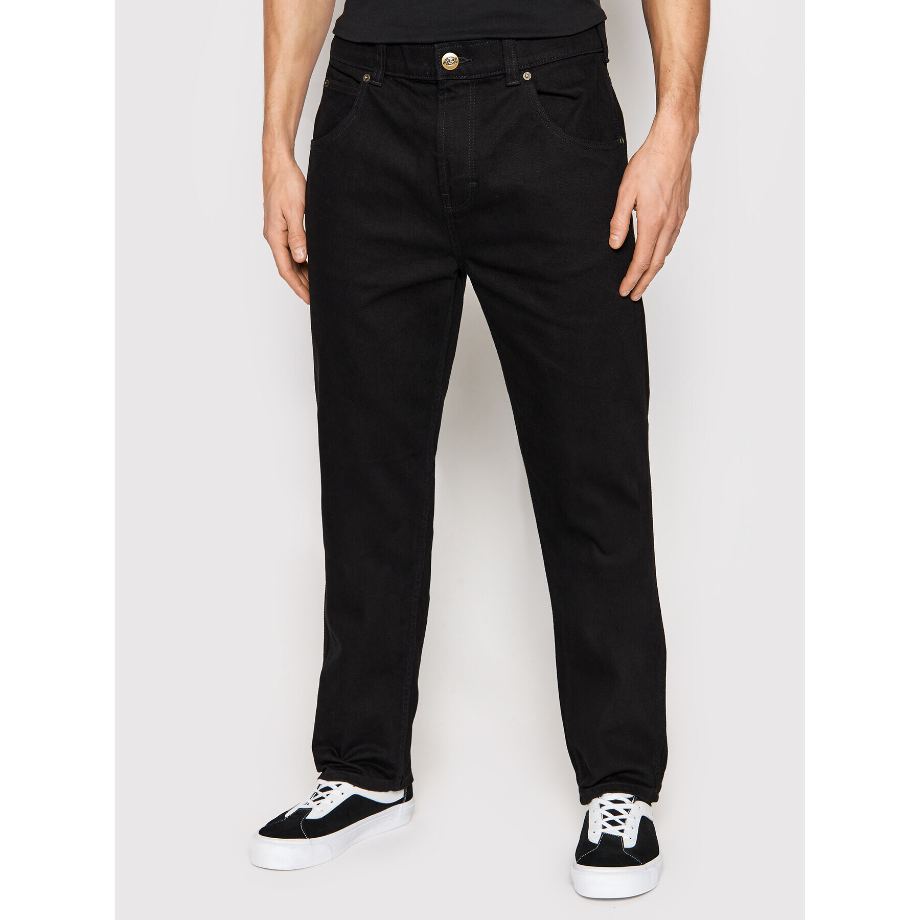 Dickies Jeansy Houston DK0A4XFLRBK Černá Relaxed Fit - Pepit.cz