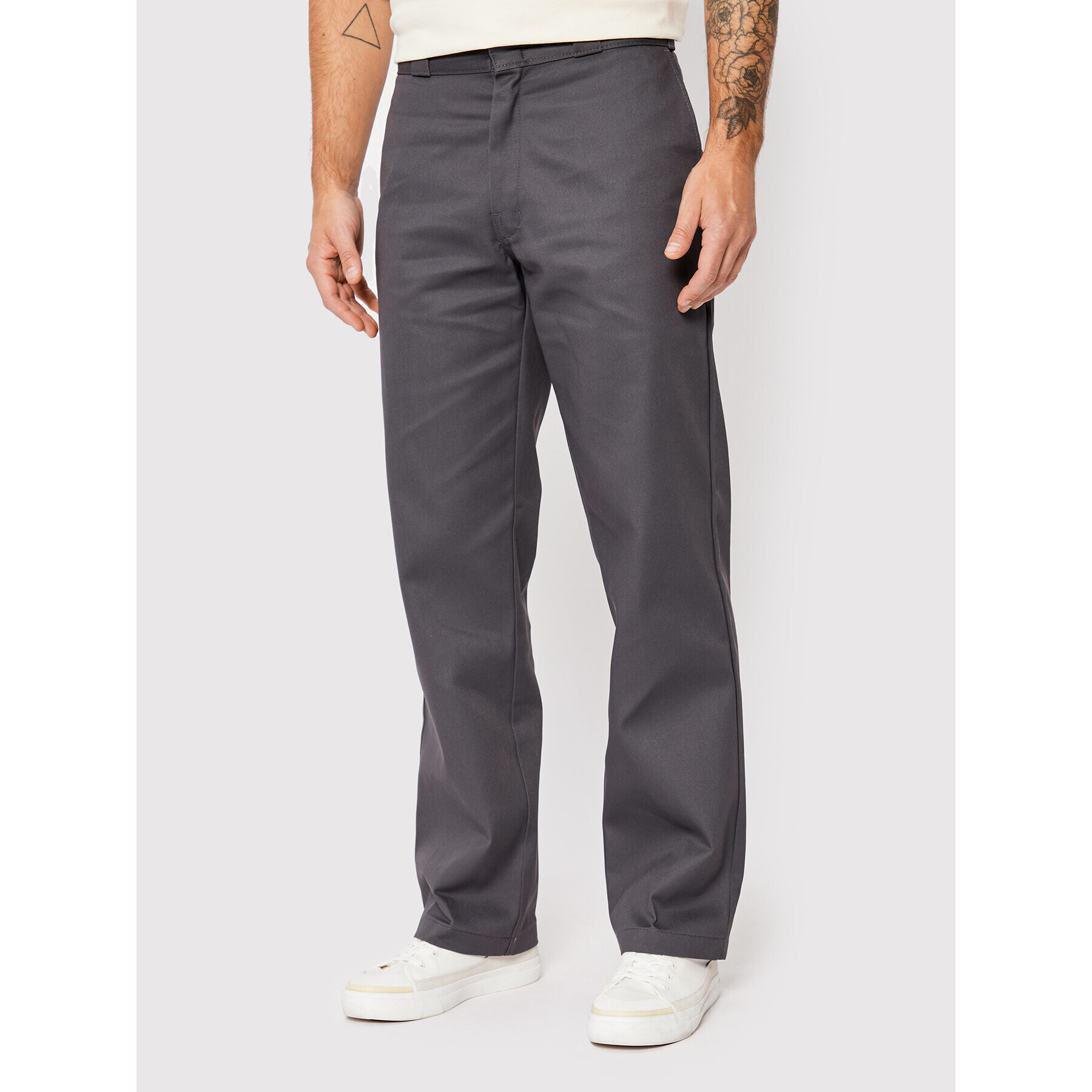 Dickies Kalhoty z materiálu Work DK0A4XK6CH0 Šedá Regular Fit - Pepit.cz