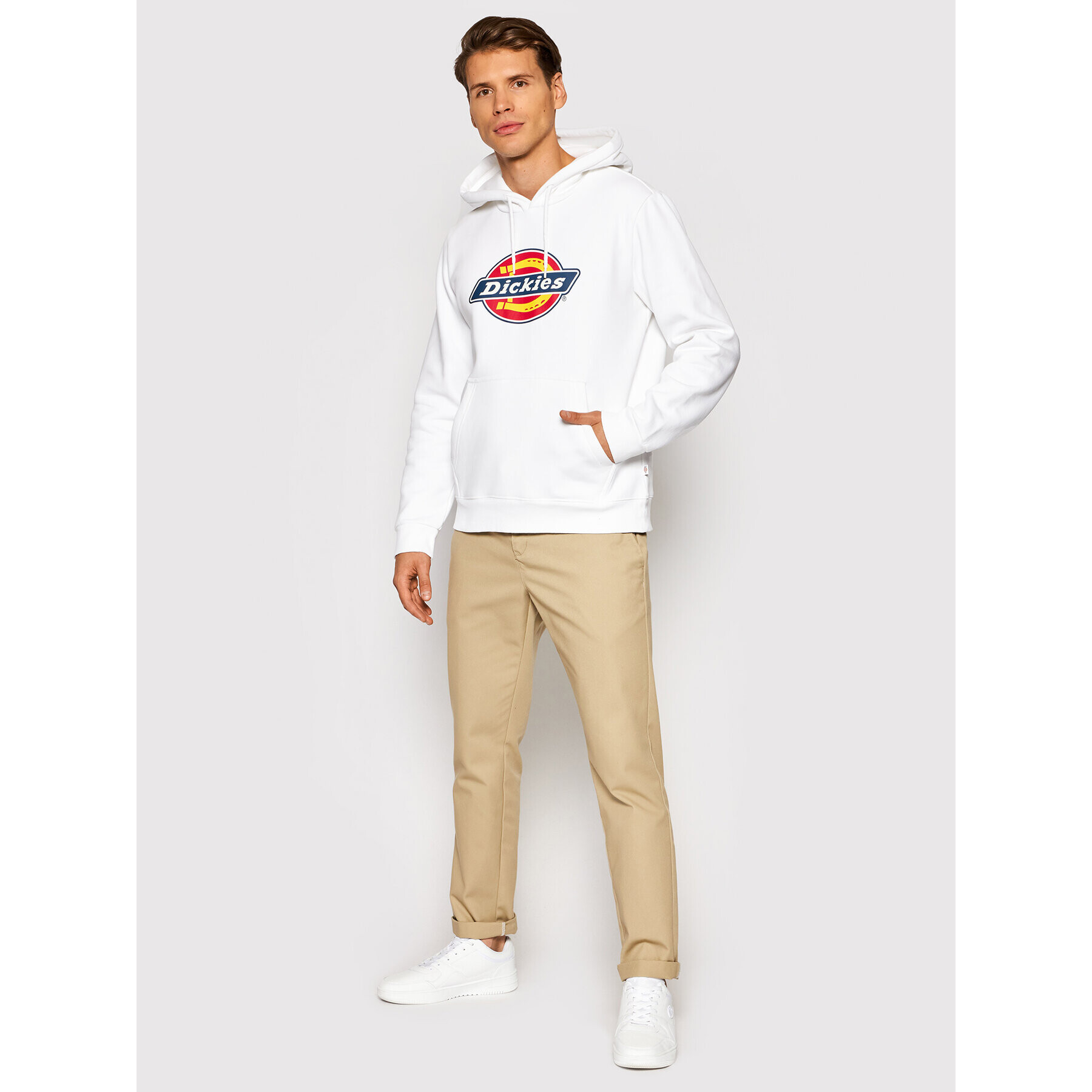 Dickies Mikina Icon Logo DK0A4XCB Bílá Regular Fit - Pepit.cz