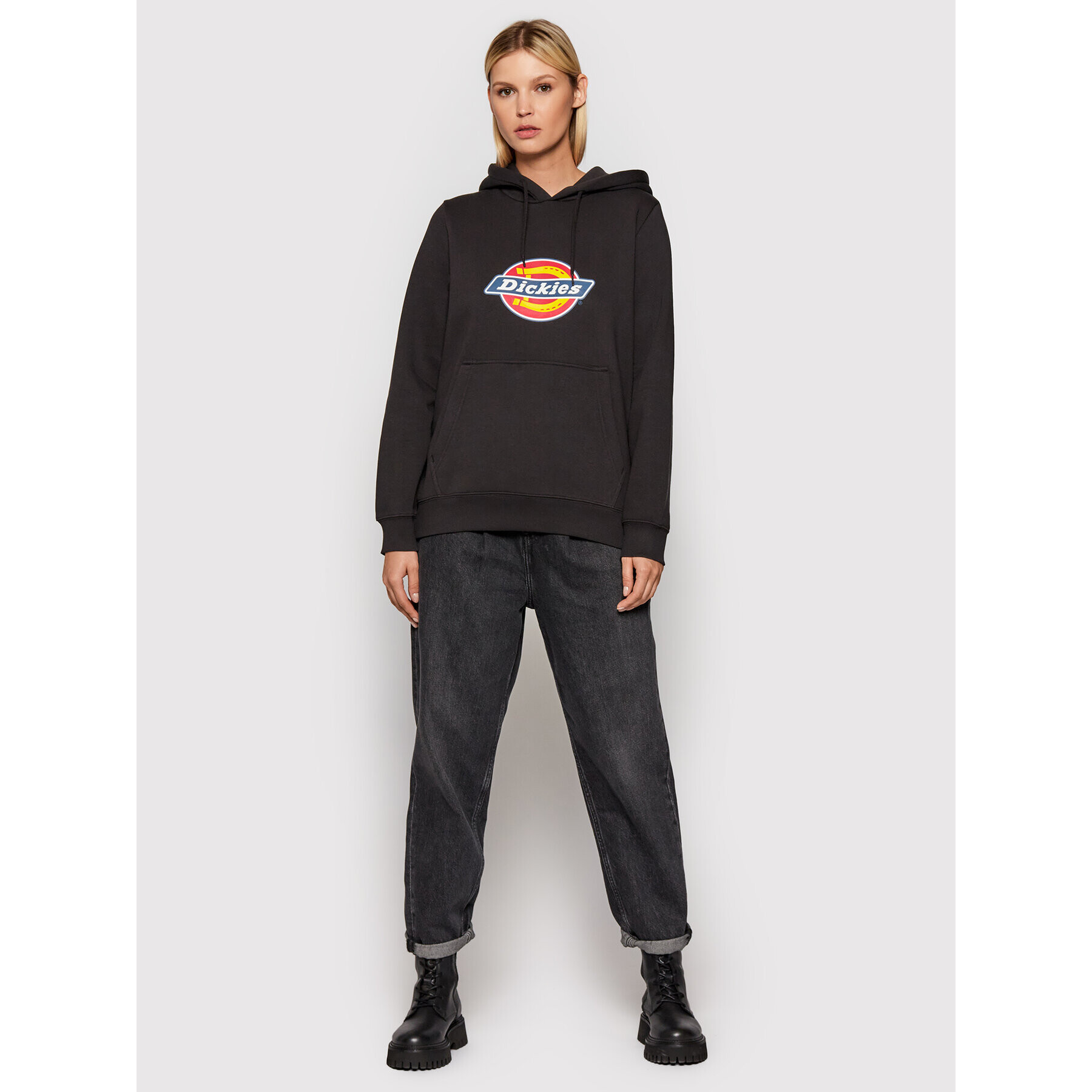 Dickies Mikina Icon Logo DK0A4XCC Černá Regular Fit - Pepit.cz