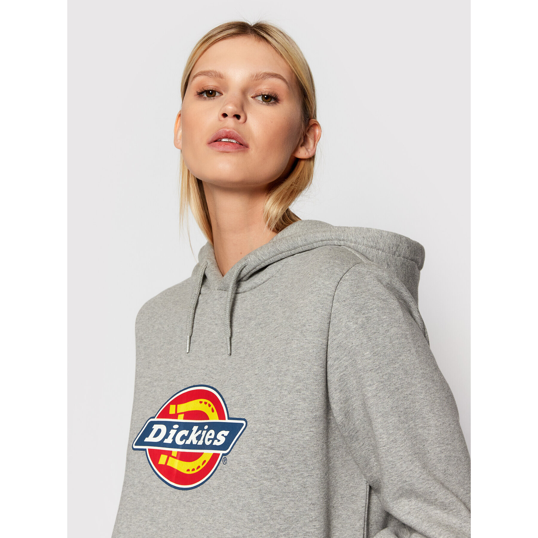 Dickies Mikina Icon Logo DK0A4XCC Šedá Regular Fit - Pepit.cz