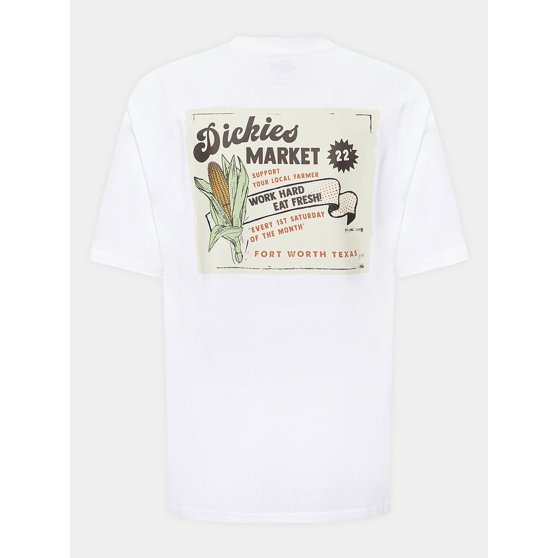 Dickies T-Shirt Grainfield DK0A4YJY Bílá Regular Fit - Pepit.cz