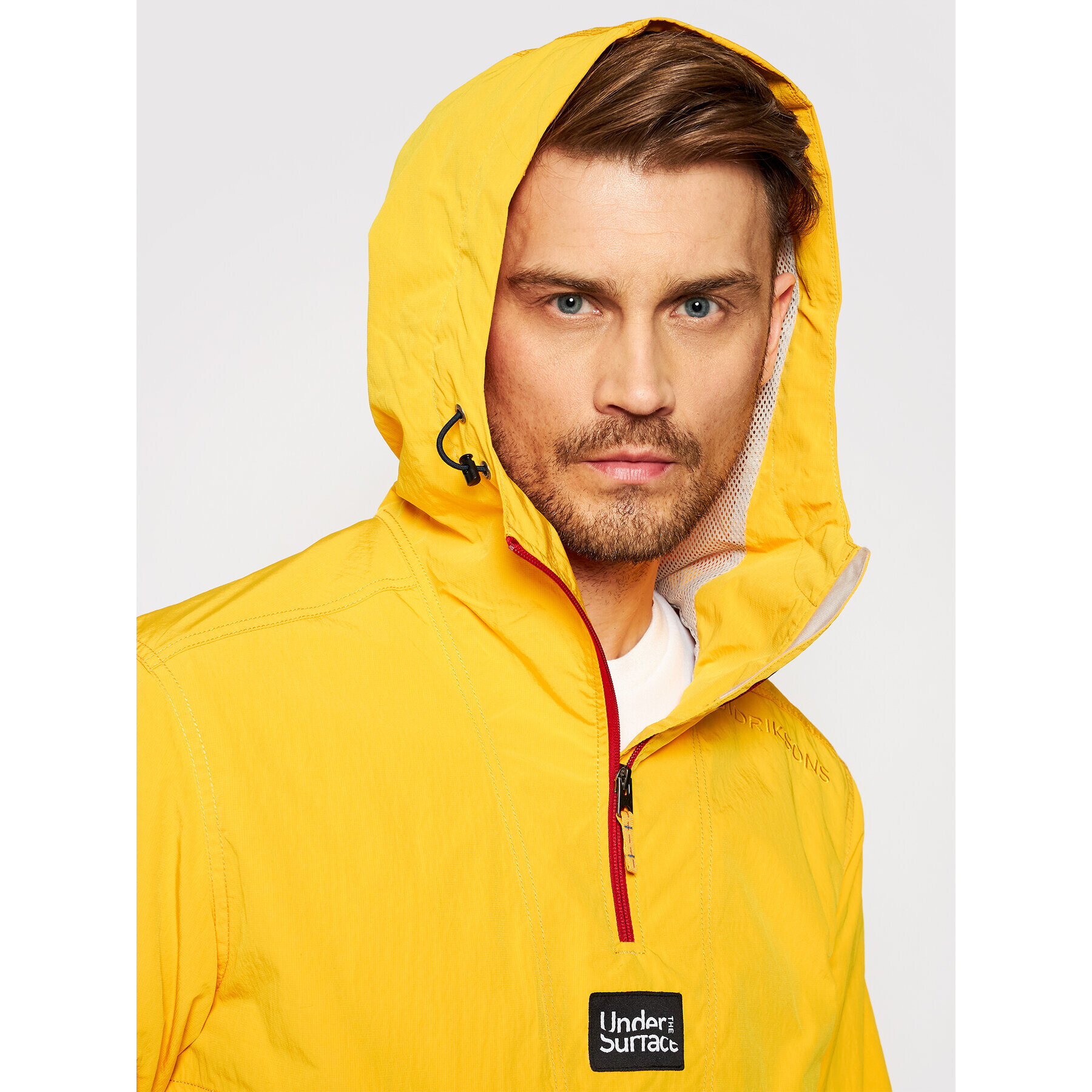 Didriksons Bunda anorak Vilmer Usx 503654 Žlutá Relaxed Fit - Pepit.cz