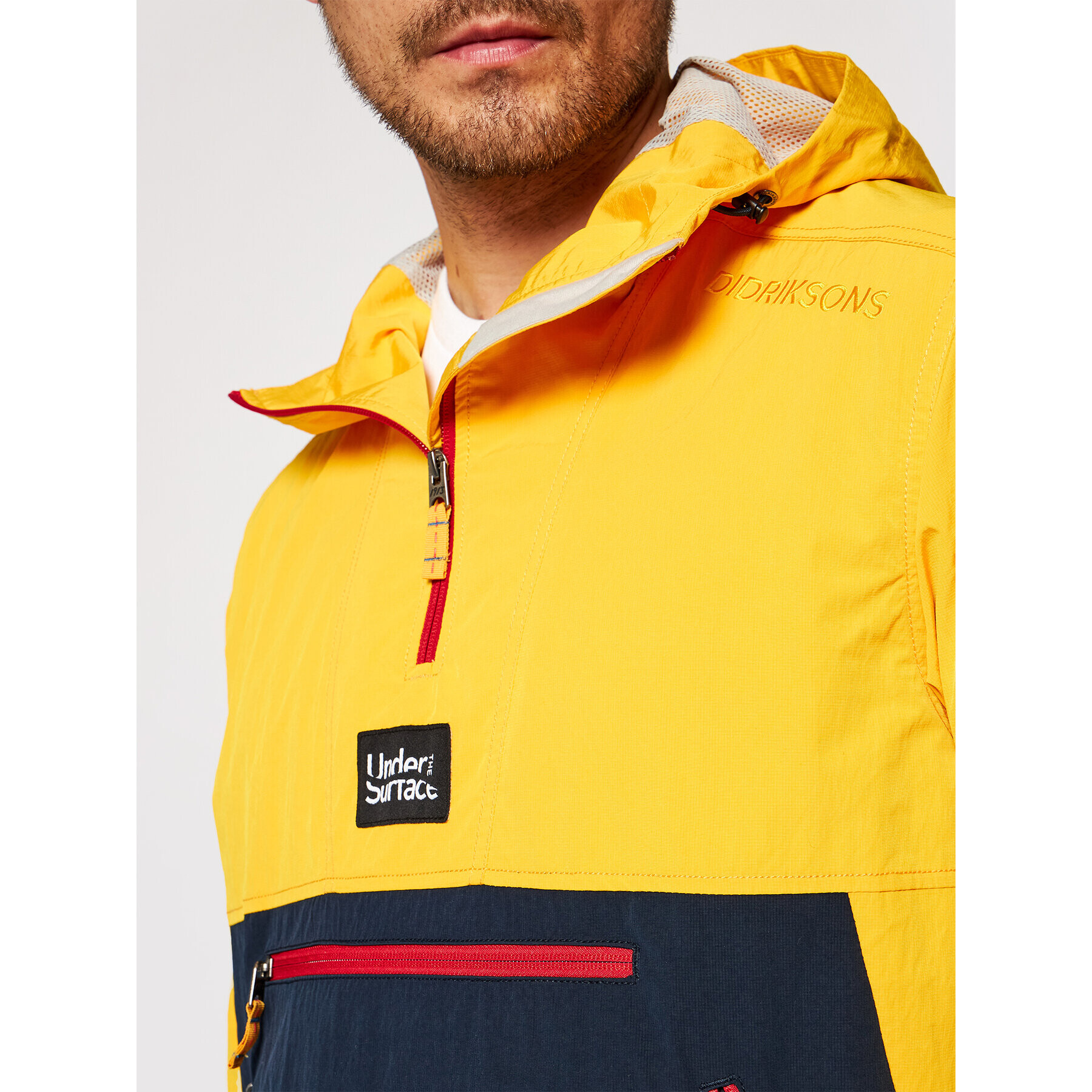 Didriksons Bunda anorak Vilmer Usx 503654 Žlutá Relaxed Fit - Pepit.cz