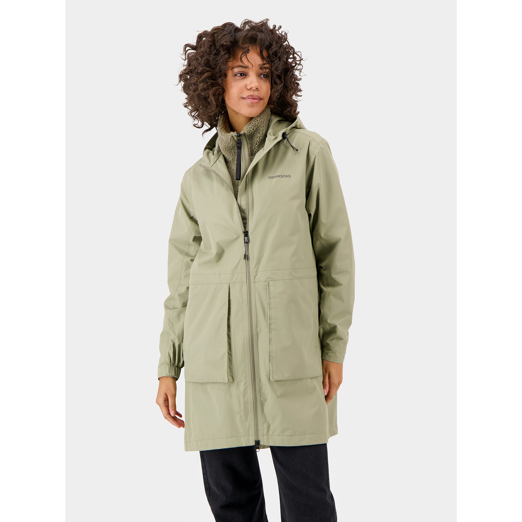 Didriksons Parka Bella 504648 Zelená Regular Fit - Pepit.cz