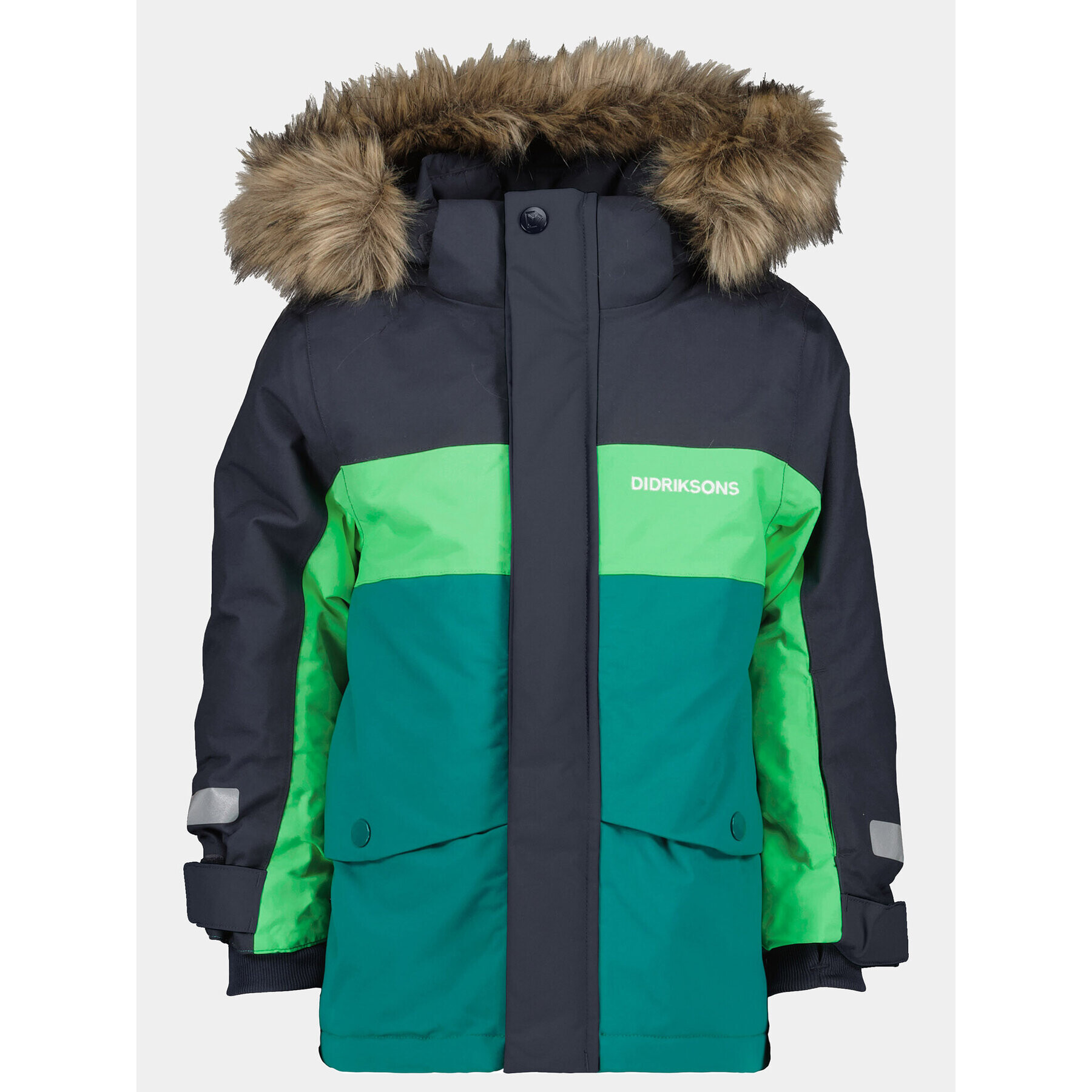 Didriksons Parka Bjärven Kids Parka 2 504898 Zelená - Pepit.cz