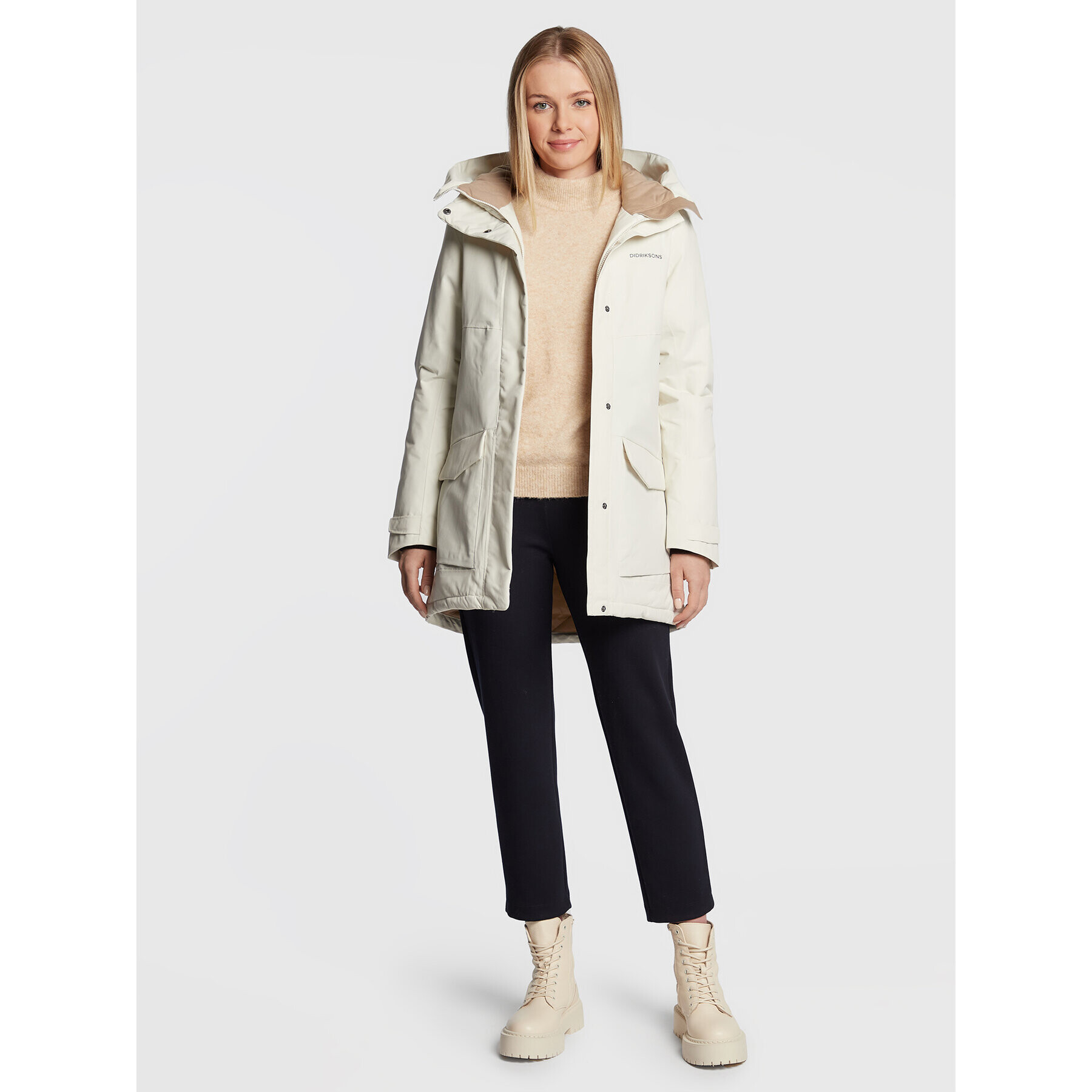 Didriksons Parka Frida 504302 Béžová Regular Fit - Pepit.cz