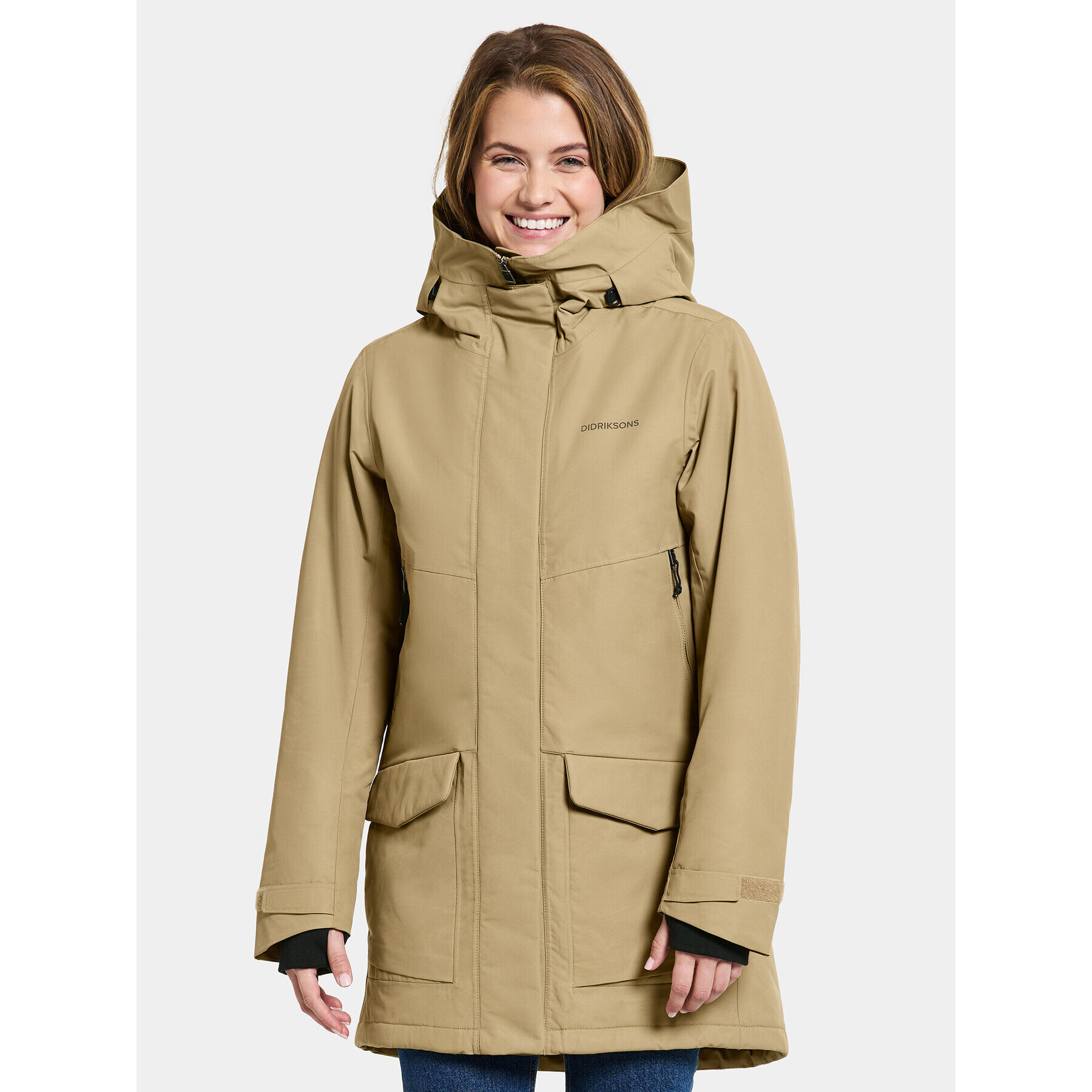 Didriksons Parka Frida Wns Parka 7 504815 Béžová Regular Fit - Pepit.cz